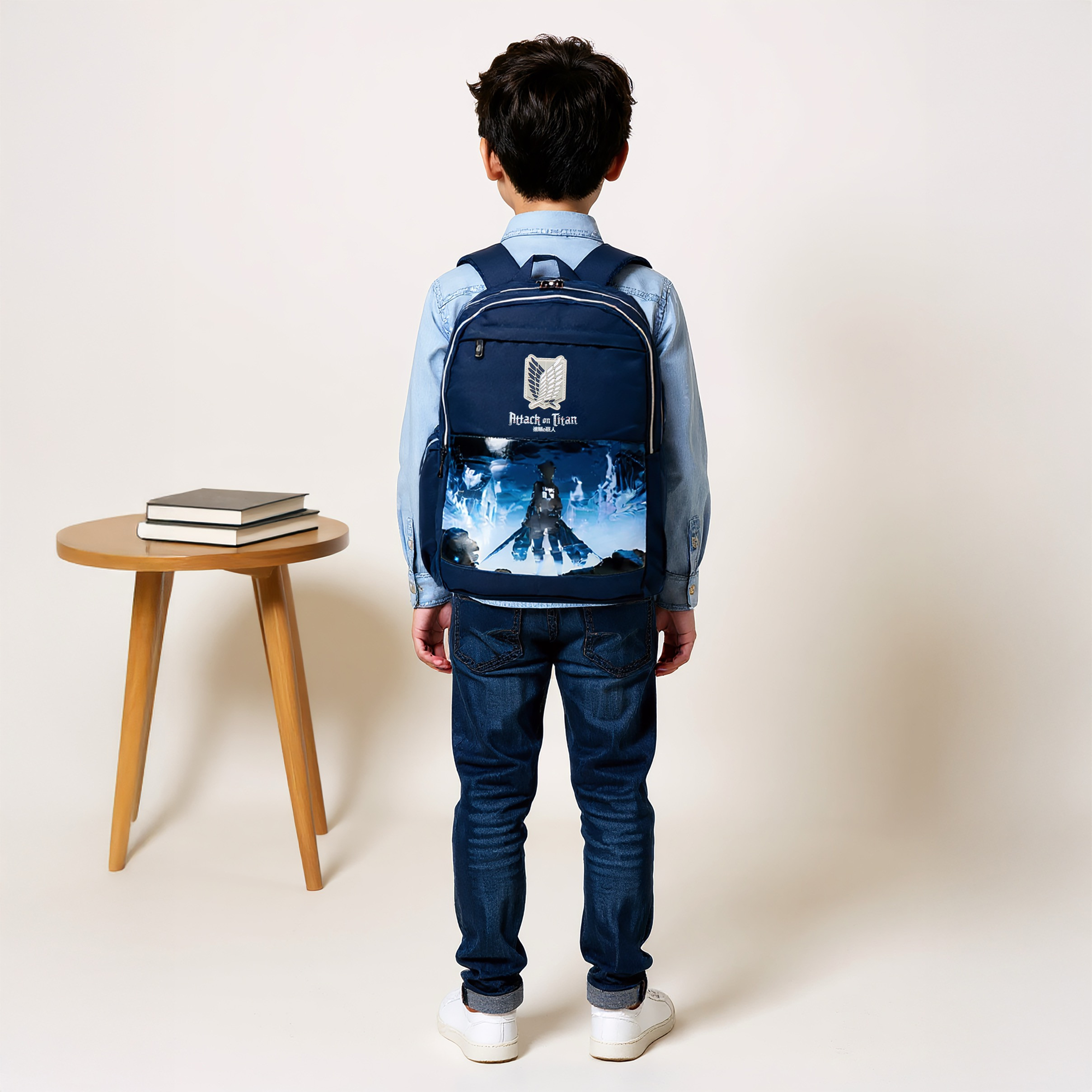 Pikaboom Attack on Titan Print Backpack with Adjustable Straps and Zip Closure - 18 inches-school-bagsandbackpacks-backpacks-image-2