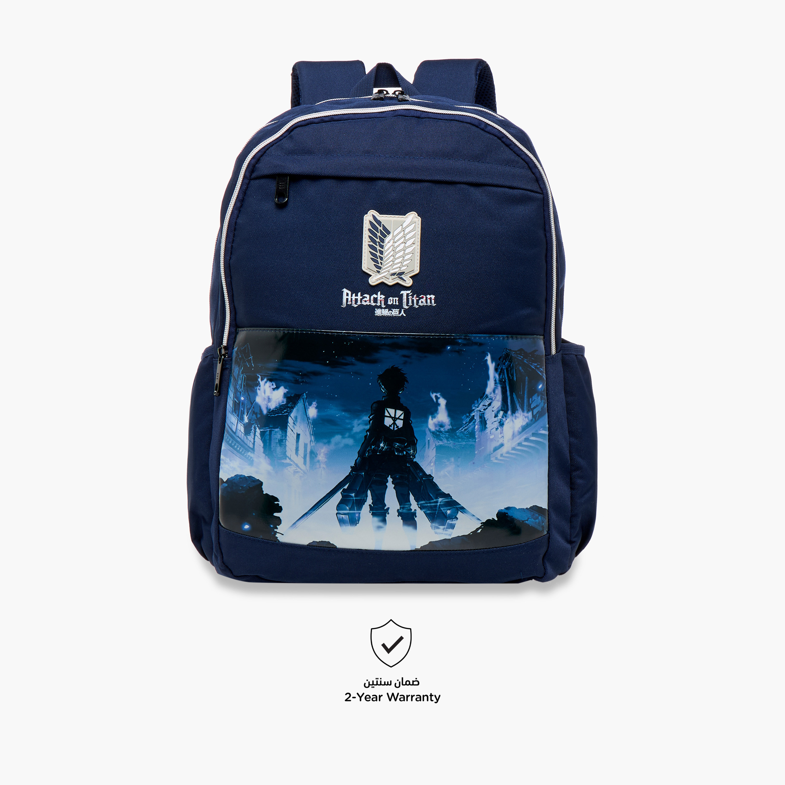 Pikaboom Attack on Titan Print Backpack with Adjustable Straps and Zip Closure - 18 inches-school-bagsandbackpacks-backpacks-image-6
