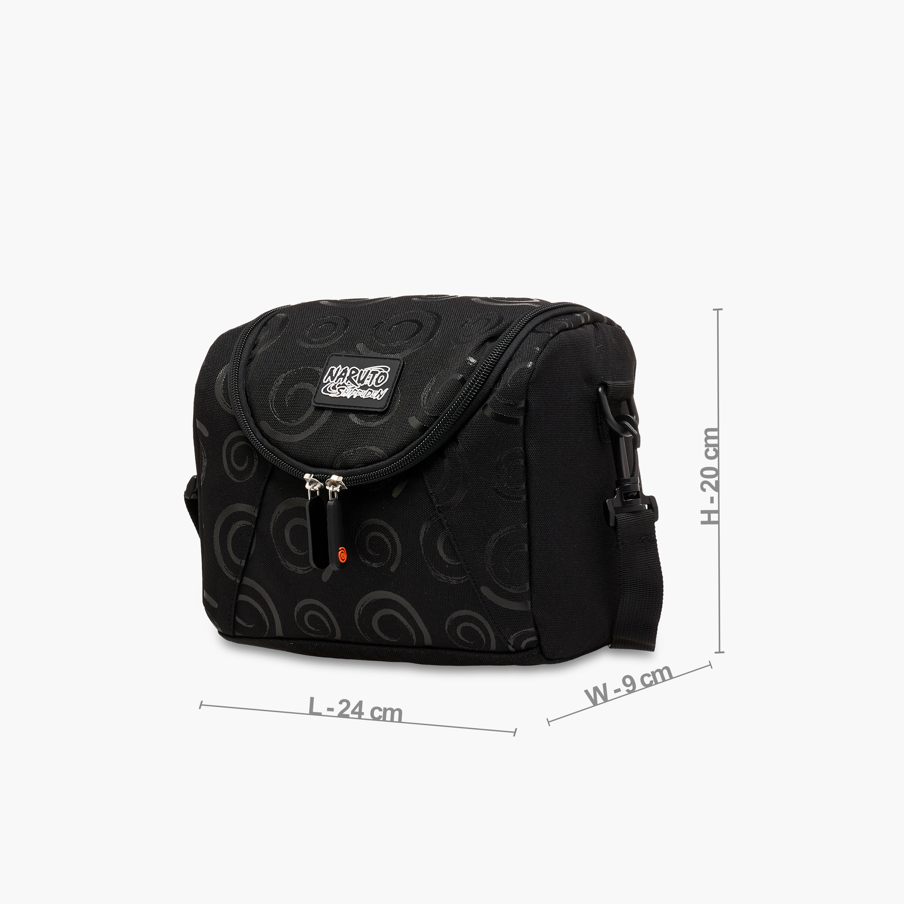 TV Tokyo Naruto Print Lunch Bag with Adjustable Strap and Zip Closure-school-lunchessentials-lunchbags-image-2