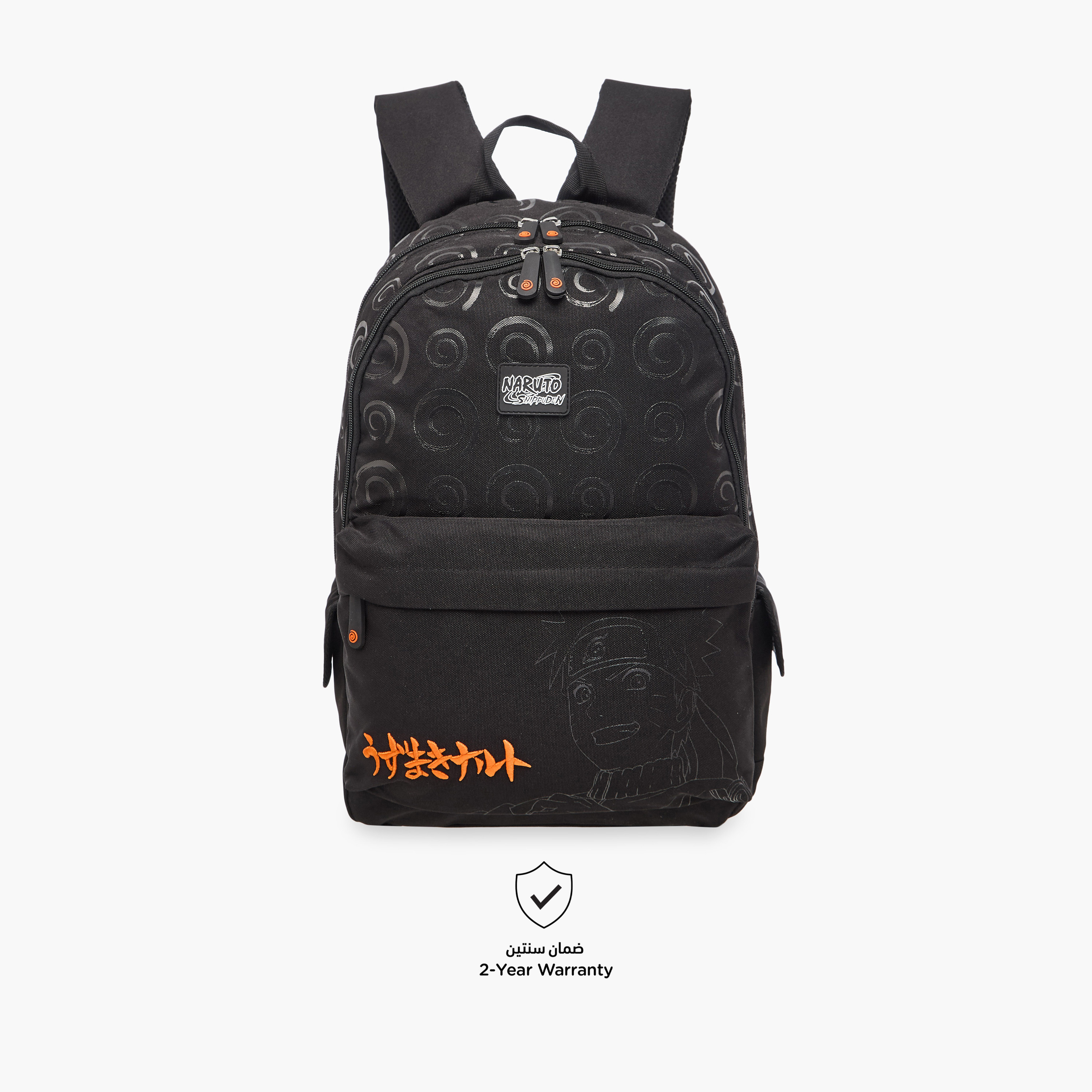TV Tokyo Naruto Print Backpack with Adjustable Straps and Zip Closure - 18 inches-school-bagsandbackpacks-backpacks-image-6