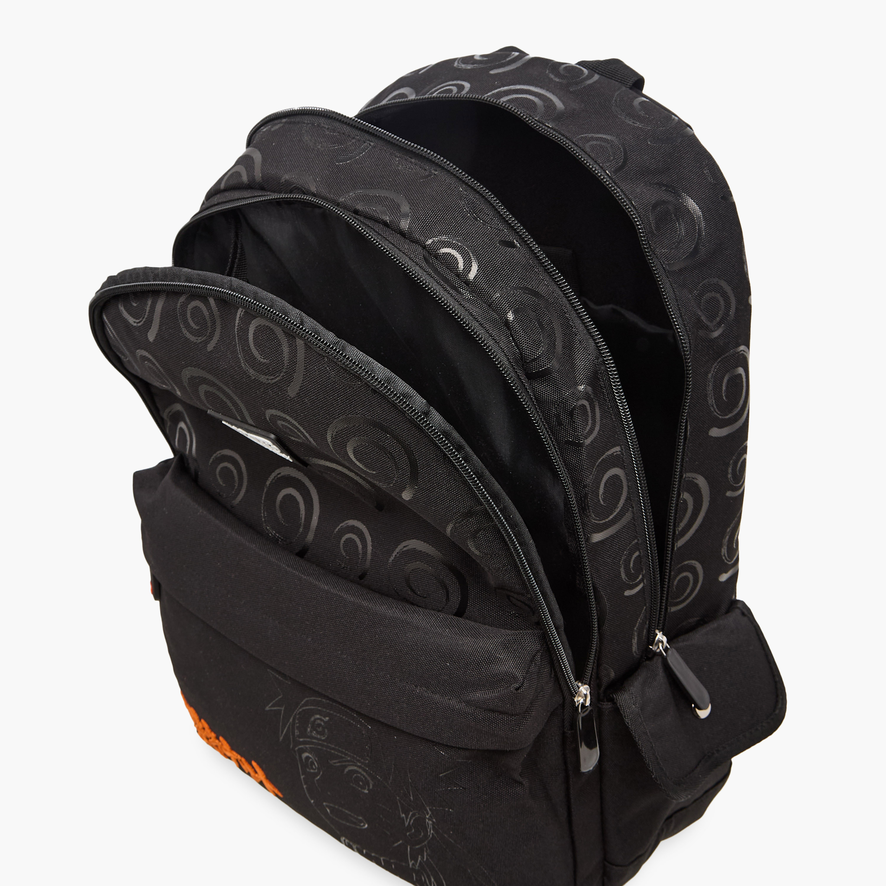 TV Tokyo Naruto Print Backpack with Adjustable Straps and Zip Closure - 18 inches-school-bagsandbackpacks-backpacks-image-11