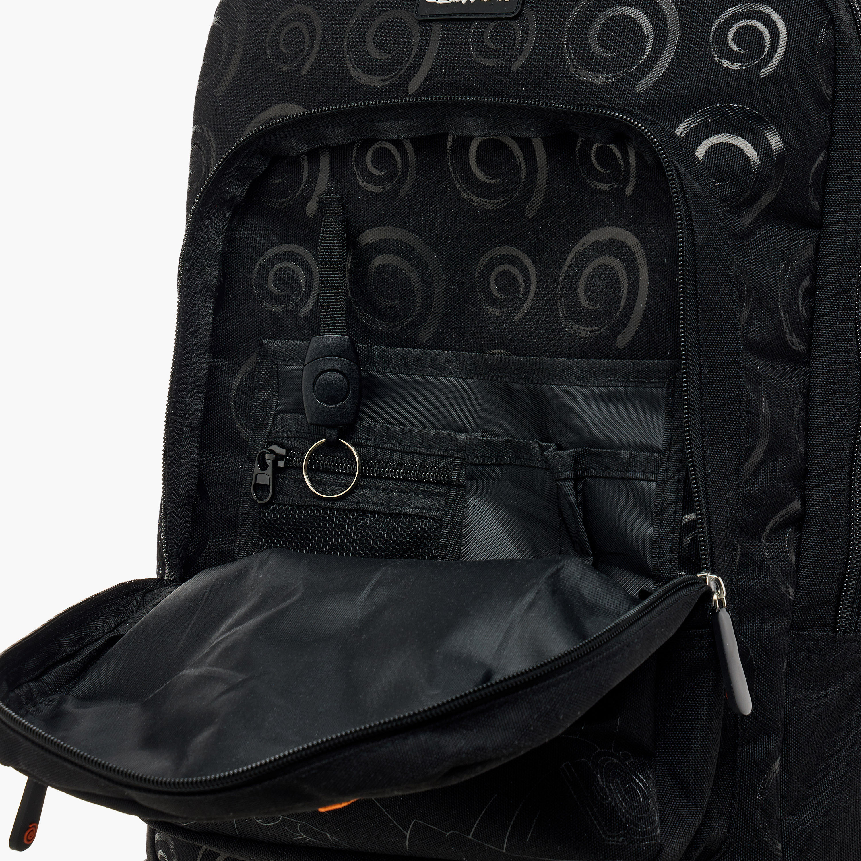TV Tokyo Naruto Print Trolley Backpack with Retractable Handle - 18 inches-school-bagsandbackpacks-trolleybags-image-14