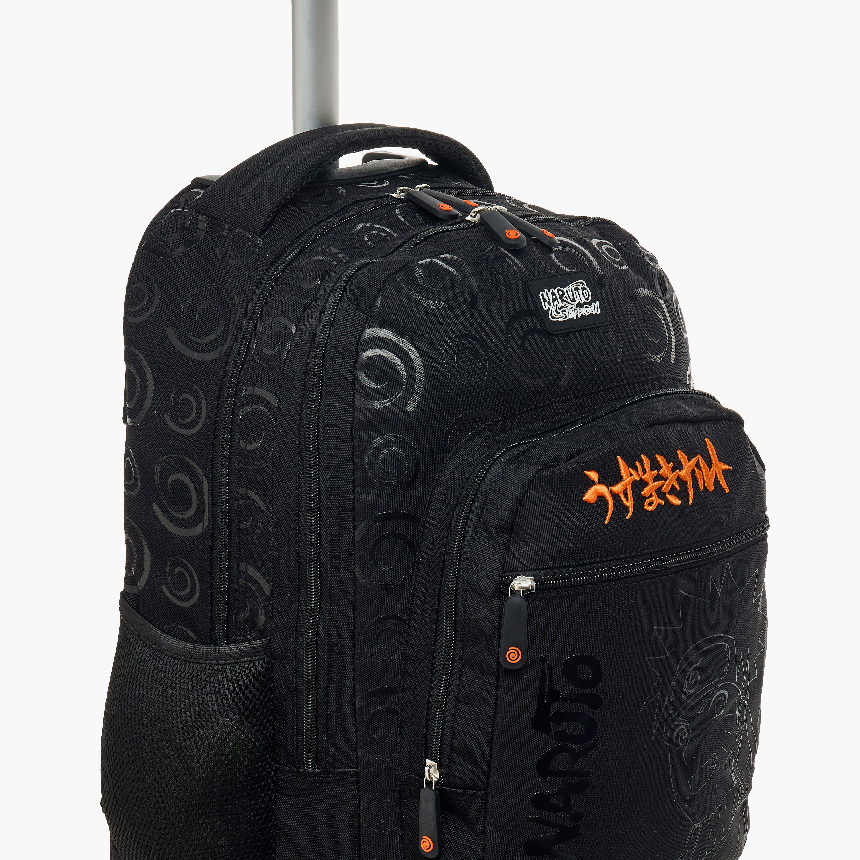 TV Tokyo Naruto Print Trolley Backpack with Retractable Handle - 18 inches-school-bagsandbackpacks-trolleybags-image-17