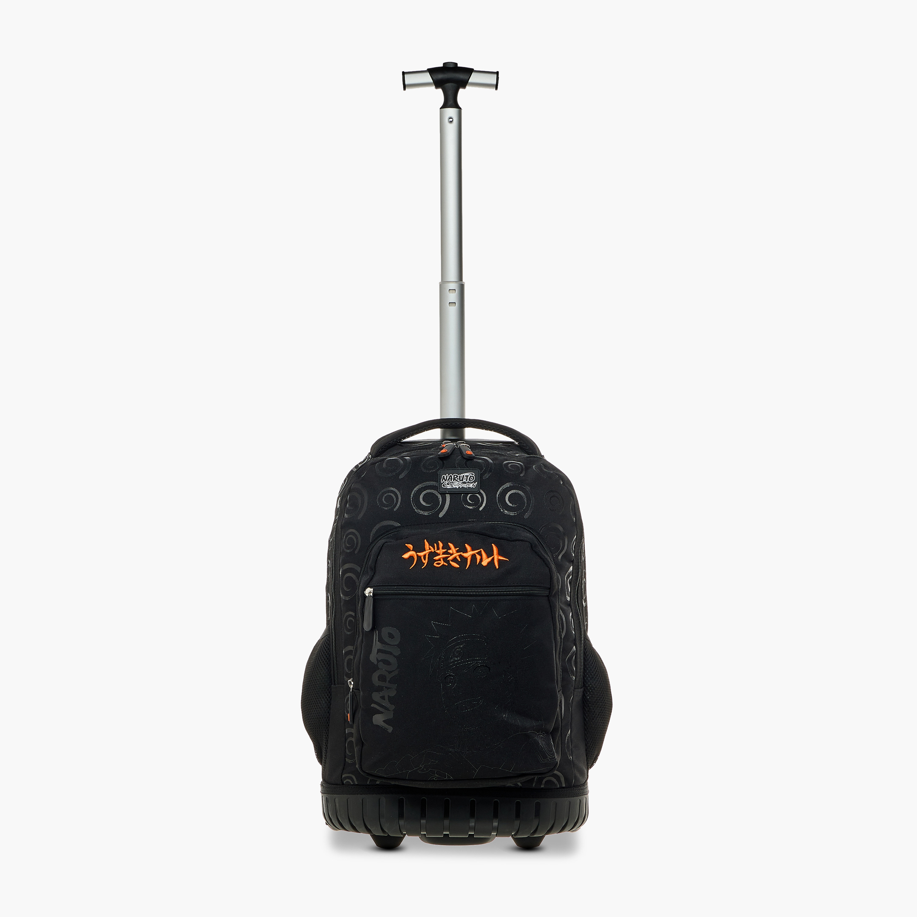 TV Tokyo Naruto Print Trolley Backpack with Retractable Handle - 18 inches-school-bagsandbackpacks-trolleybags-image-9