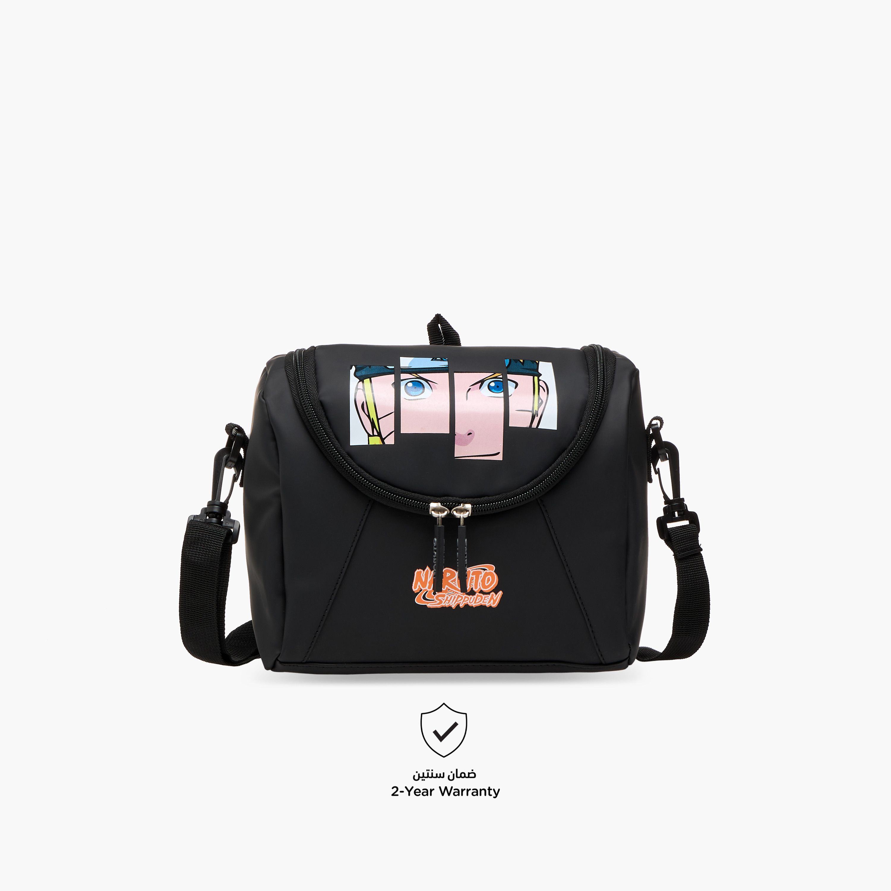 TV Tokyo Naruto Print Lunch Bag with Detachable Strap and Zip Closure-school-lunchessentials-lunchbags-image-3