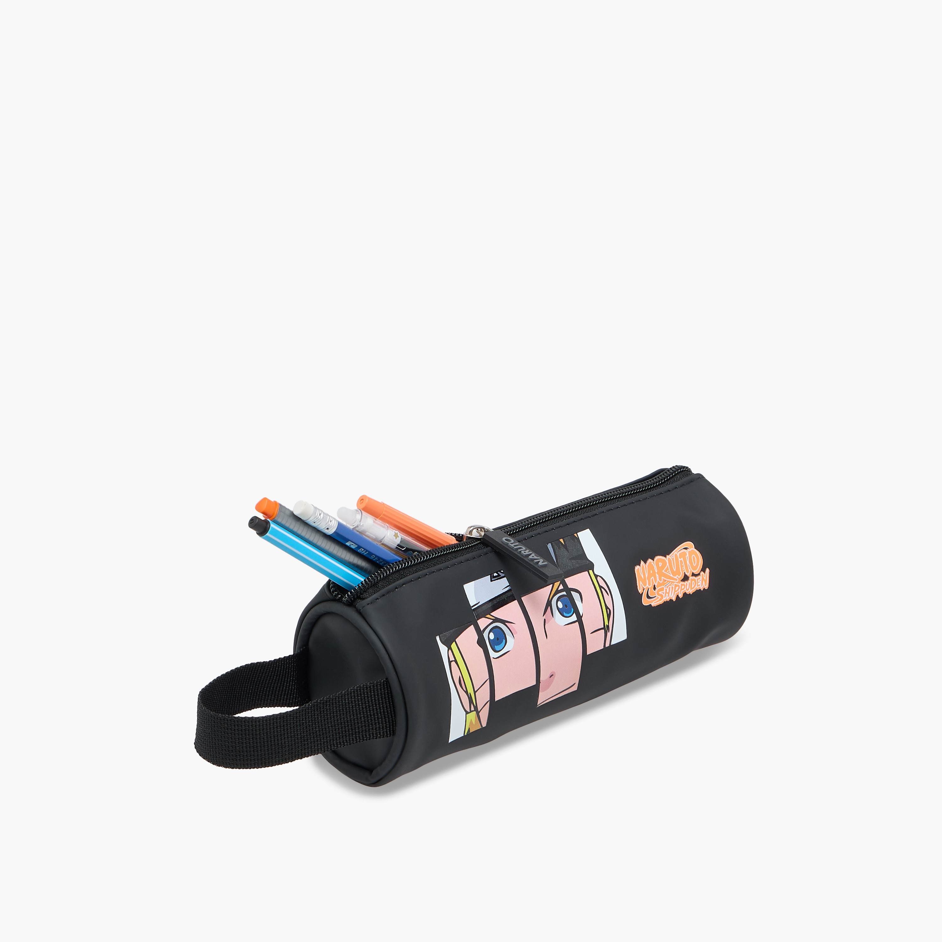 TV Tokyo Naruto Print Pencil Pouch with Zip Closure-school-stationery-pencilcases-image-7