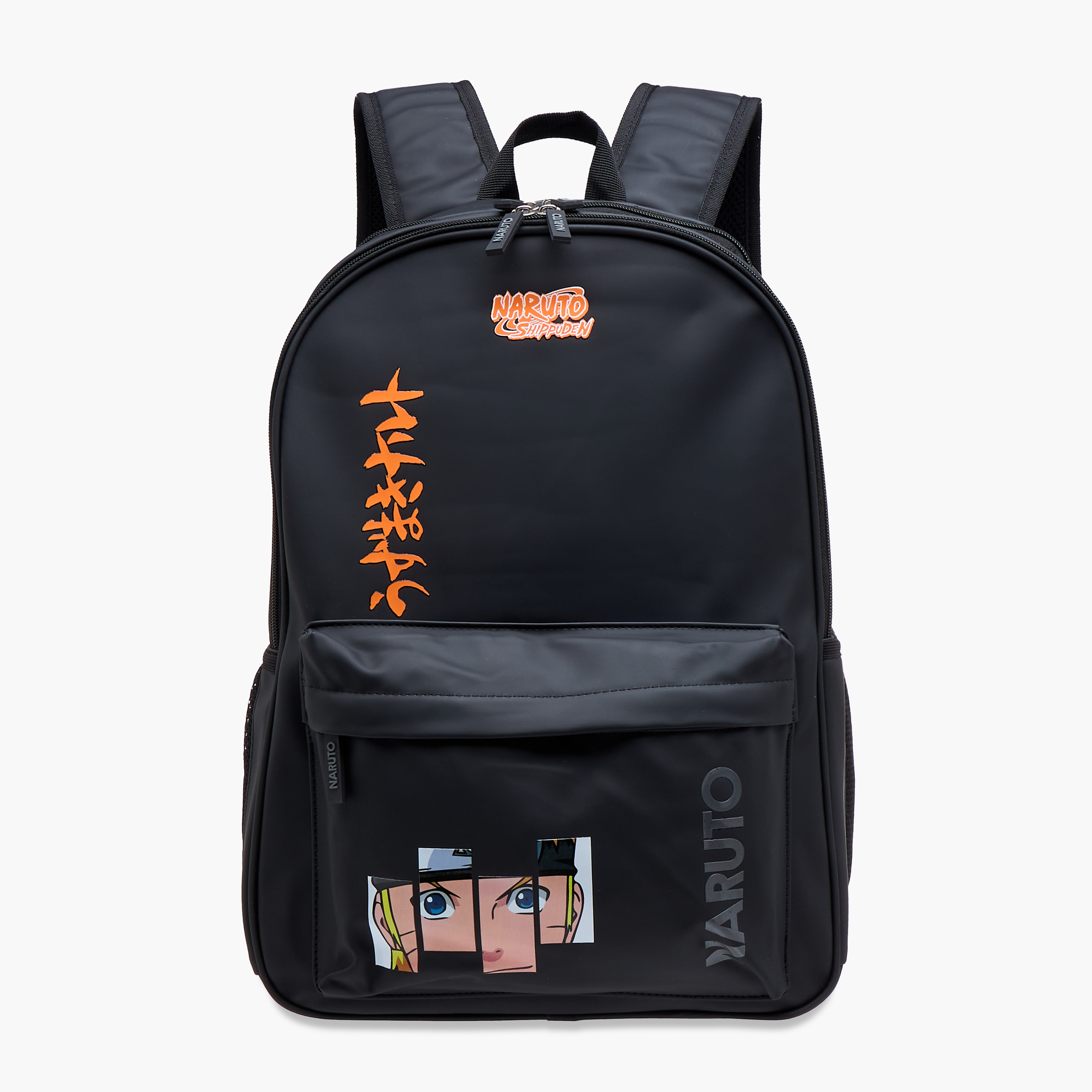 TV Tokyo Naruto Print Backpack with Adjustable Straps and Zip Closure - 18 inches-school-bagsandbackpacks-backpacks-image-1