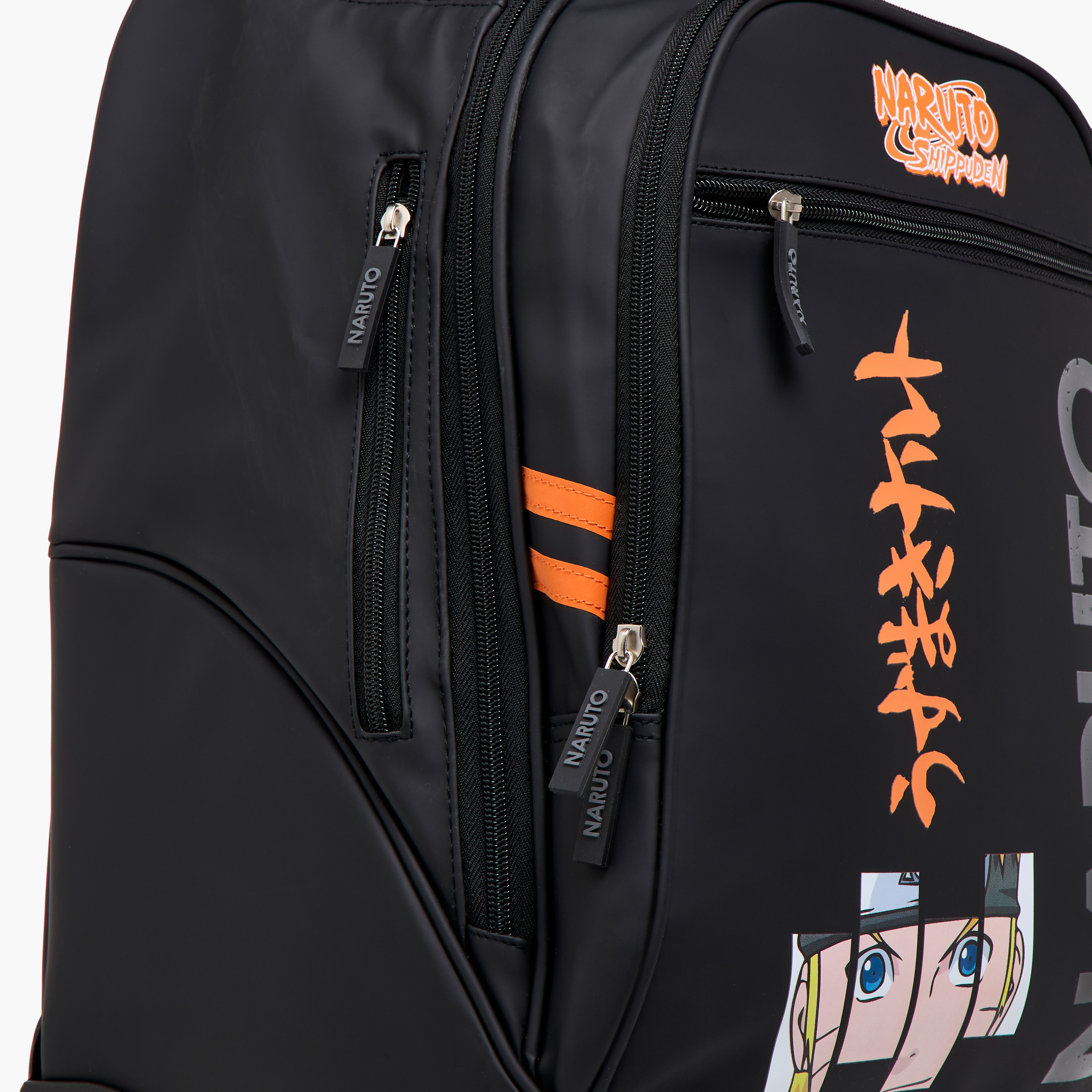 TV Tokyo Naruto Print Trolley Bag with Retractable Handle - 18 inches-school-bagsandbackpacks-trolleybags-image-12