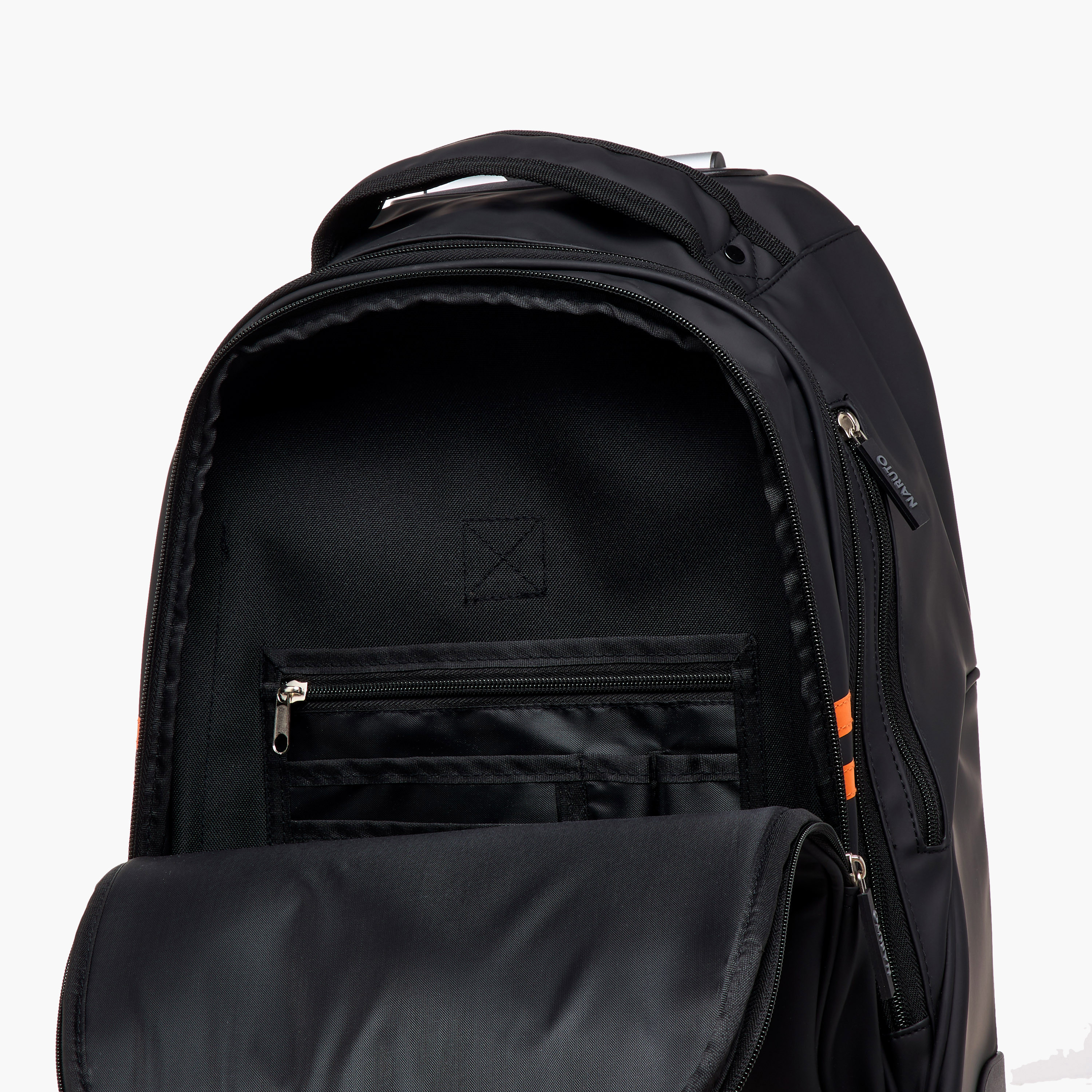 TV Tokyo Naruto Print Trolley Bag with Retractable Handle - 18 inches-school-bagsandbackpacks-trolleybags-image-17