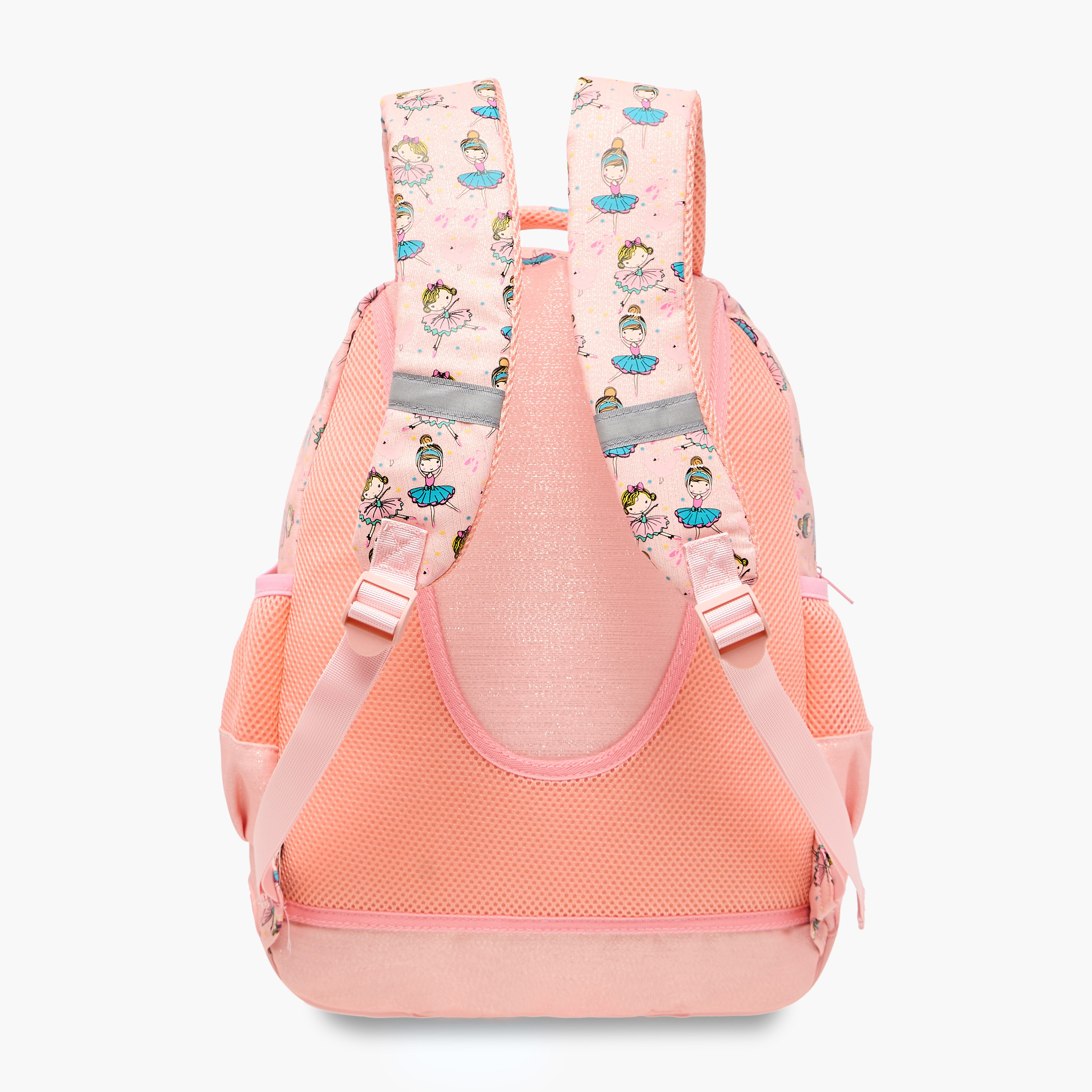 شنطة ظهر بطبعات باليرينا وحمالات قابلة للتعديل وسحاب إغلاق - 14 بوصة-school-bagsandbackpacks-backpacks-image-4