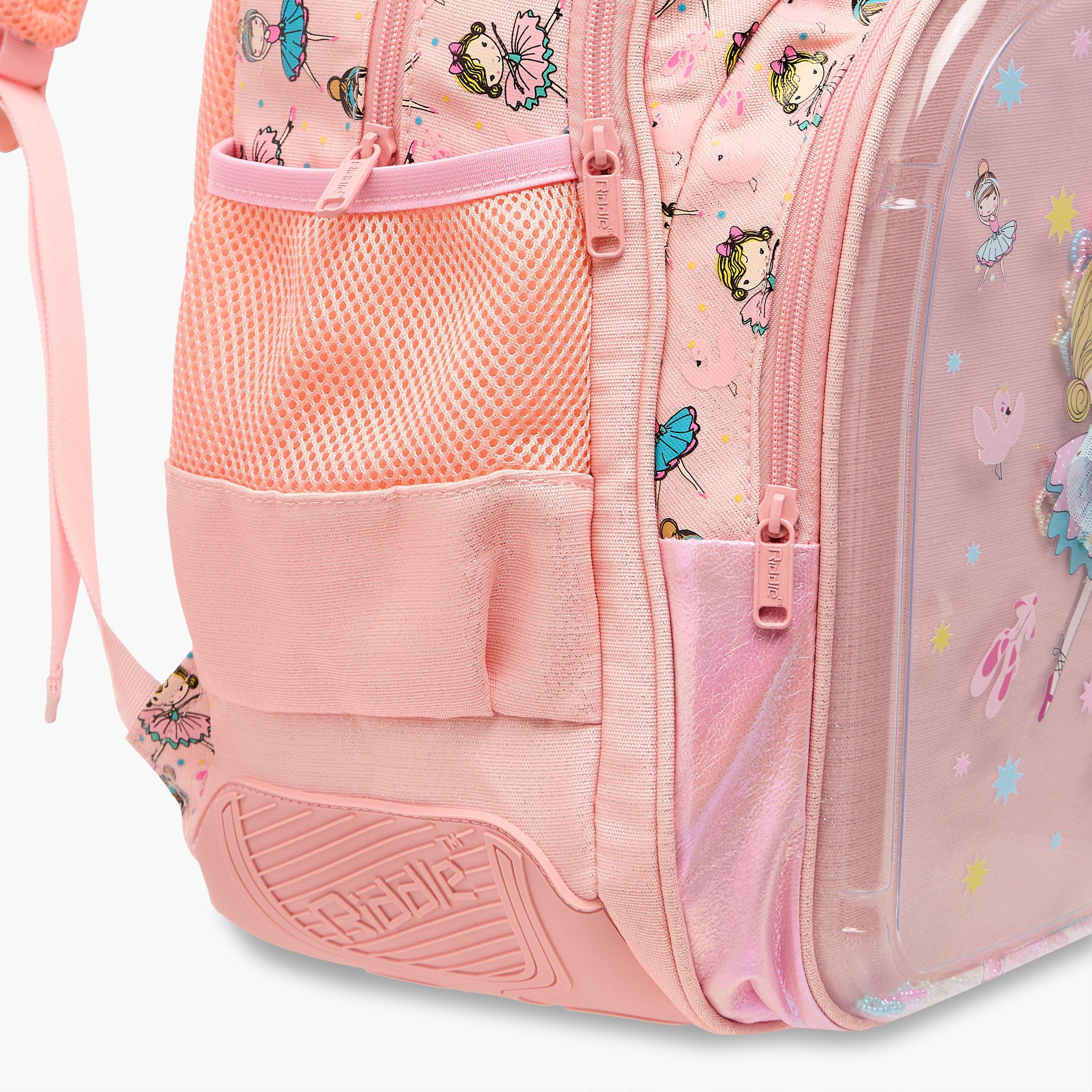 شنطة ظهر بطبعات باليرينا وحمالات قابلة للتعديل وسحاب إغلاق - 14 بوصة-school-bagsandbackpacks-backpacks-image-1