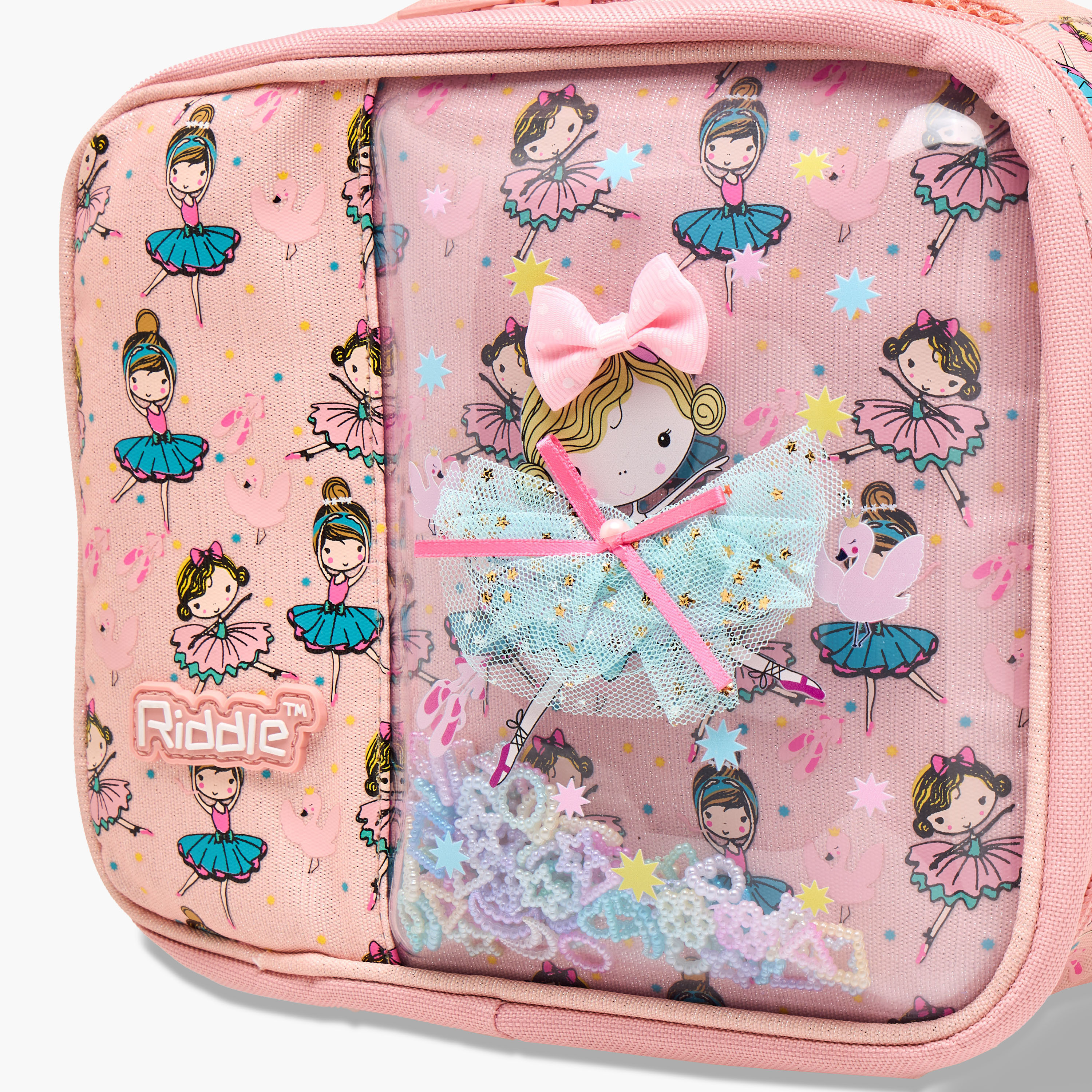 Ballerina Print Lunch Bag with Handle and Zip Closure-school-lunchessentials-lunchbags-image-3