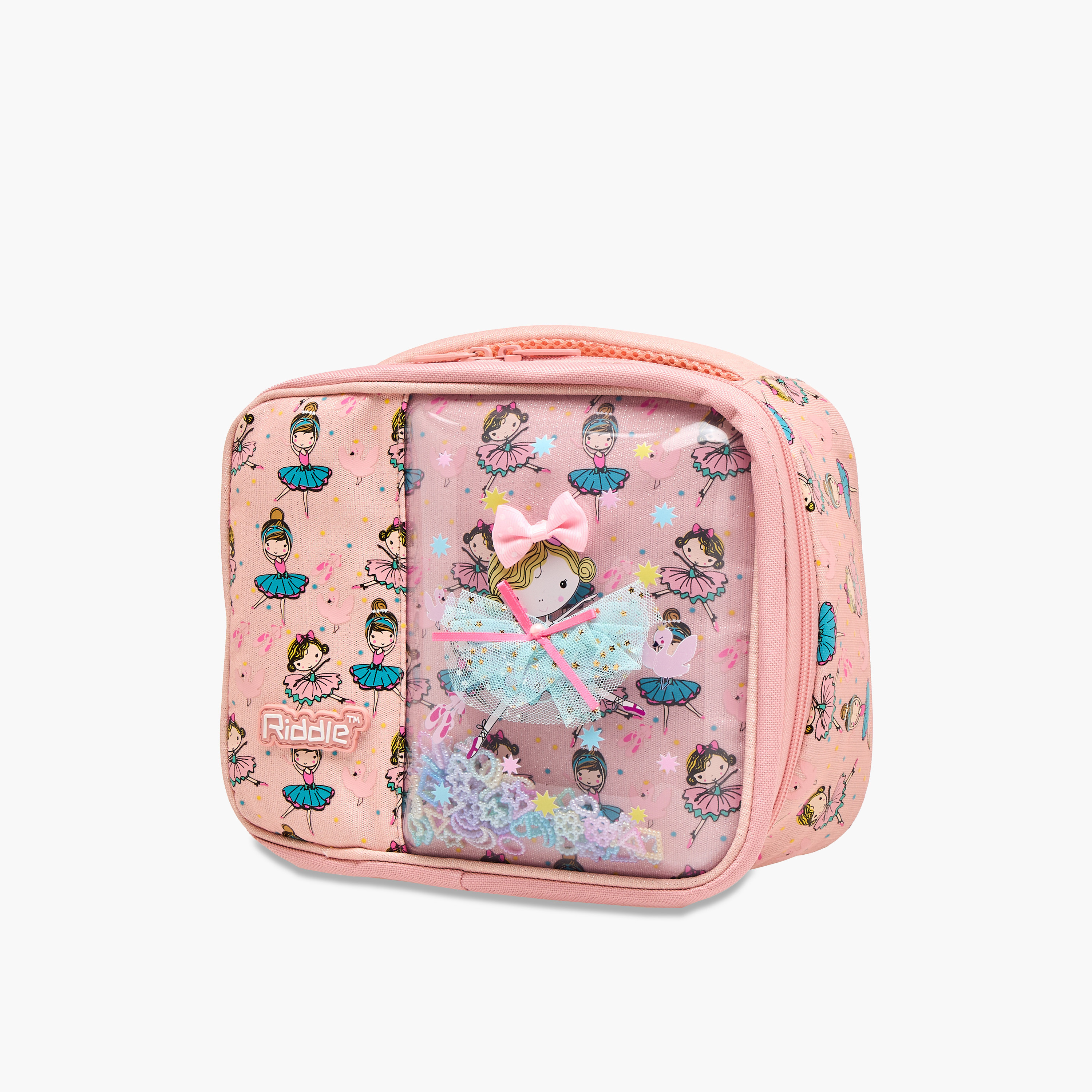 Ballerina Print Lunch Bag with Handle and Zip Closure-school-lunchessentials-lunchbags-image-5