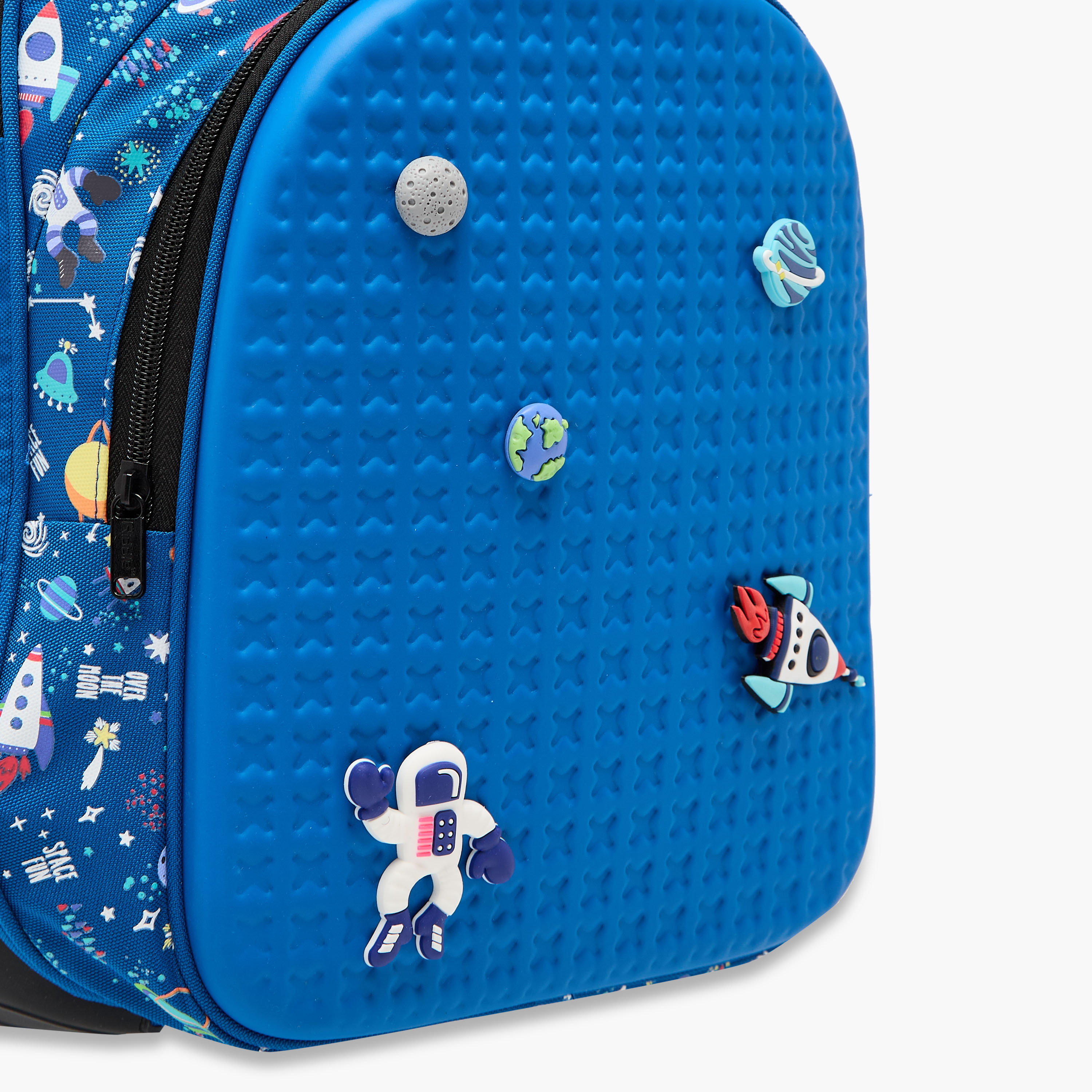 Riddle Space Charms Embellished Backpack with Adjustable Straps and Zip Closure - 14 inches-school-bagsandbackpacks-backpacks-image-10
