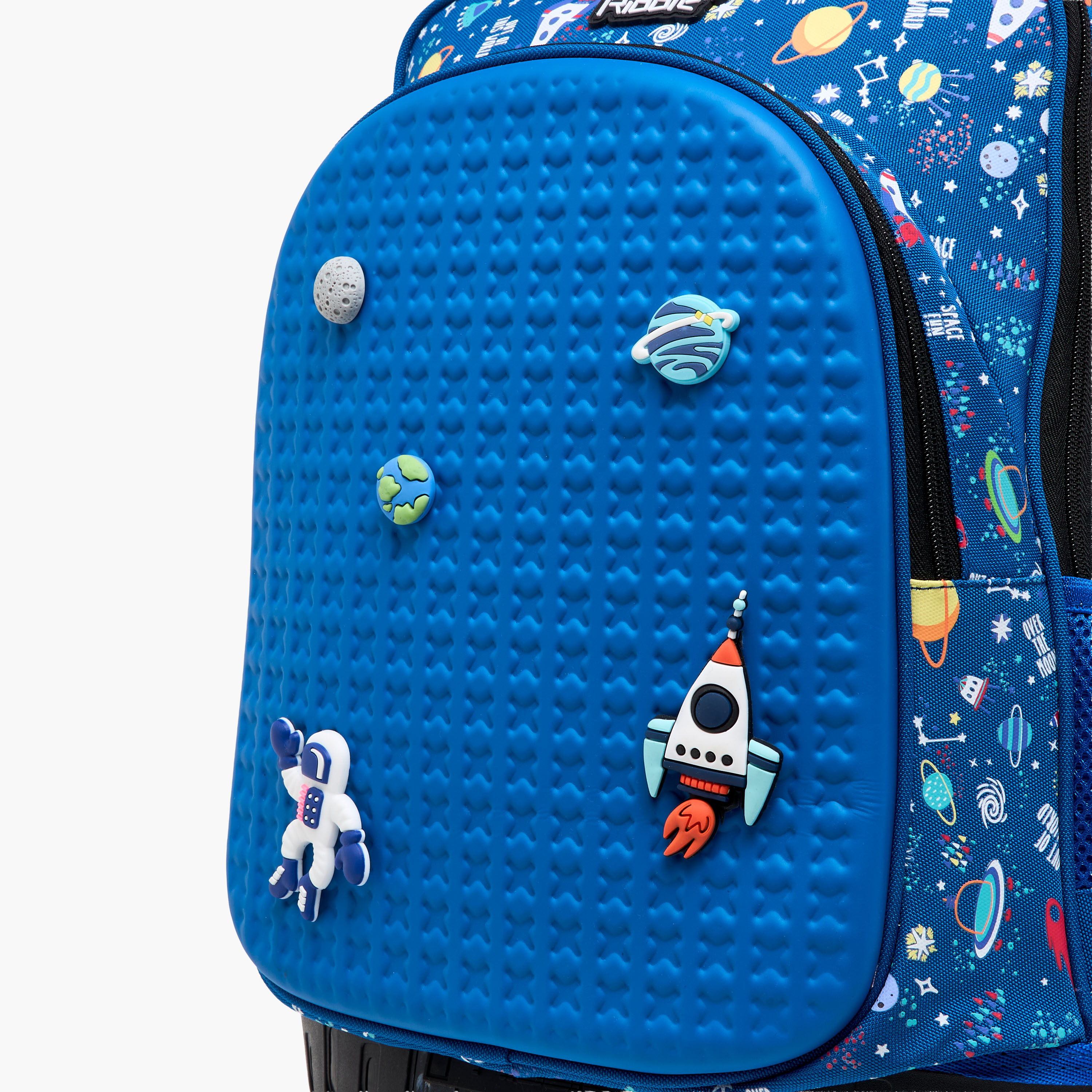 Space Charms Embellished Trolley Backpack with Retractable Handle - 17 inches-school-bagsandbackpacks-trolleybags-image-11