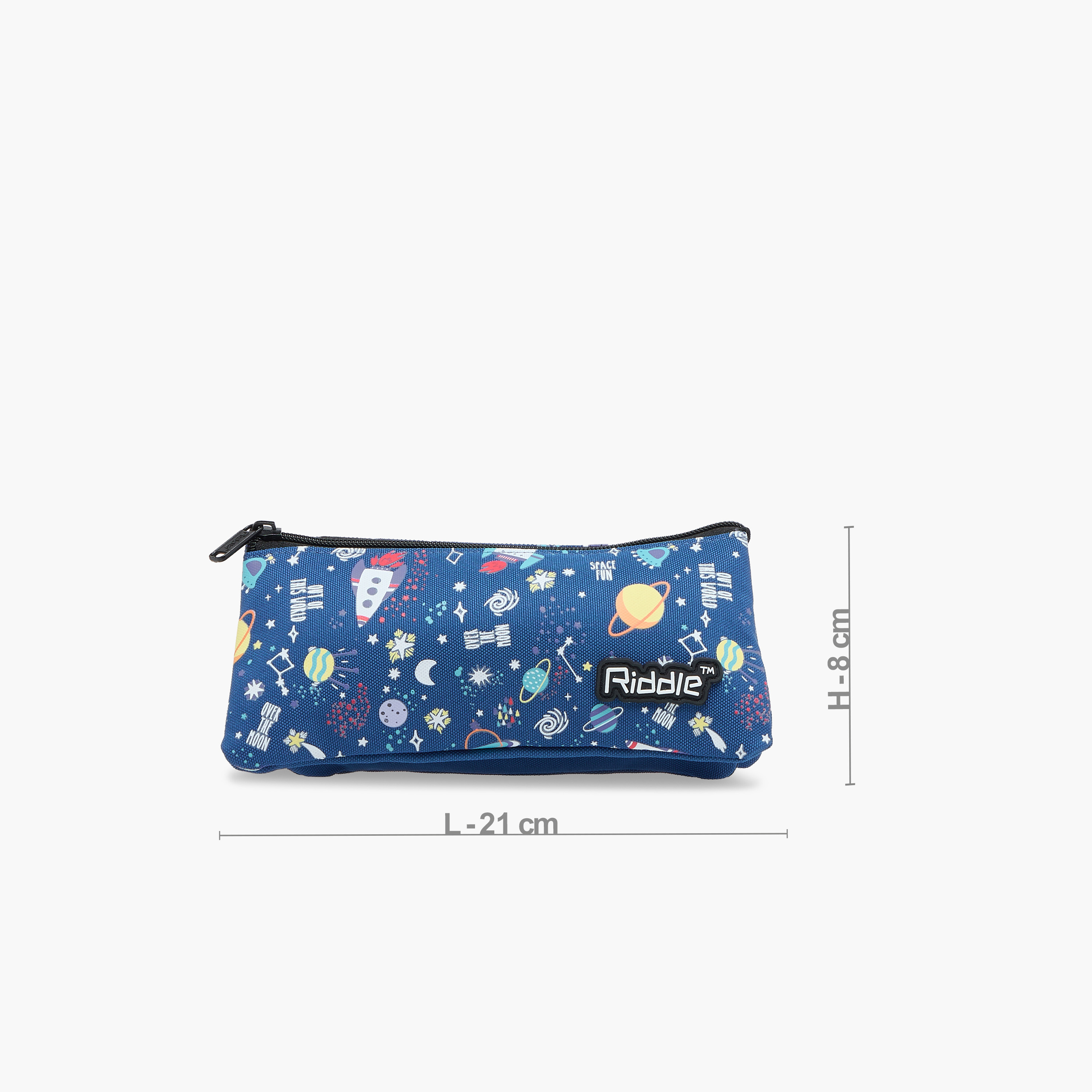Space Print Pencil Pouch with Zip Closure-school-stationery-pencilcases-image-2