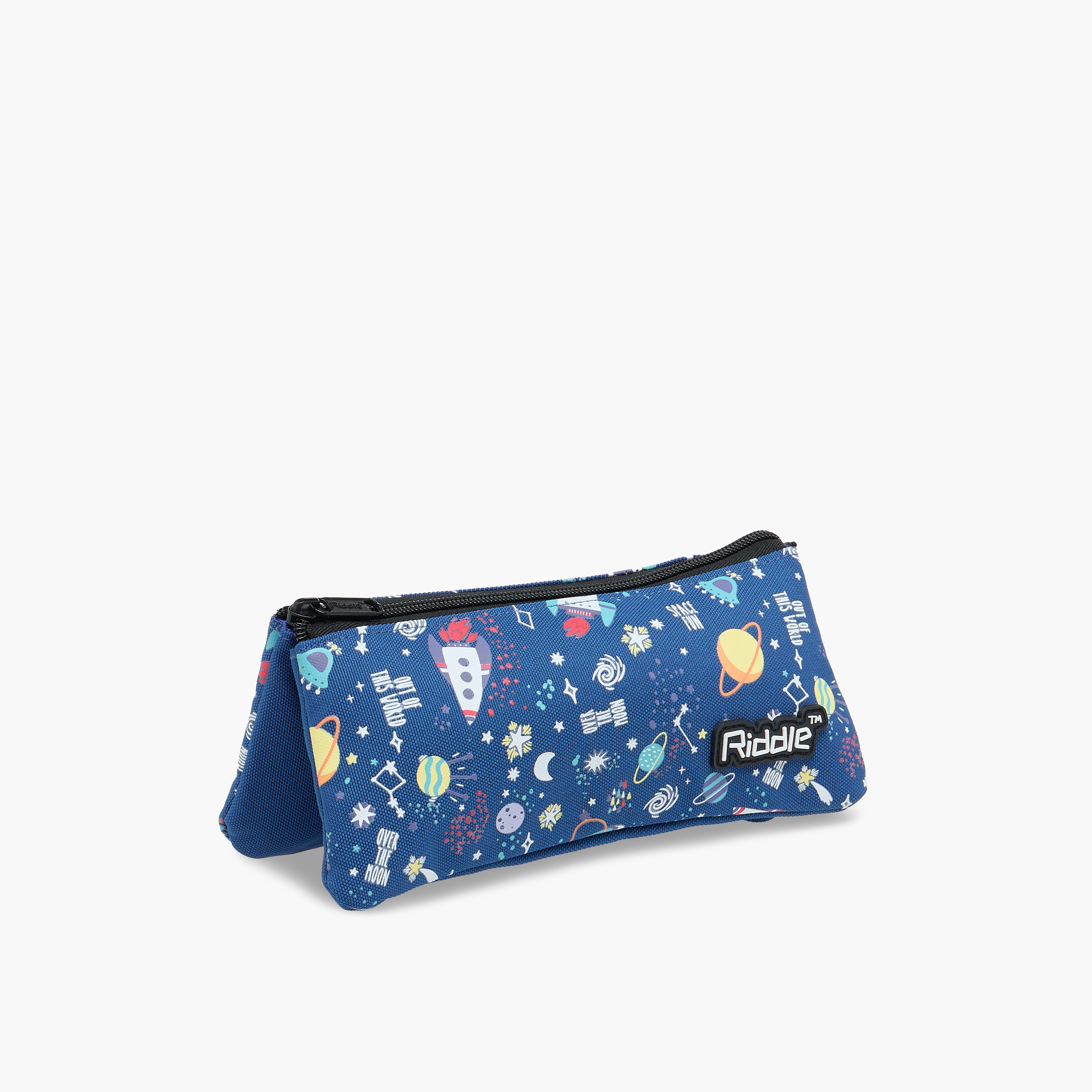 Space Print Pencil Pouch with Zip Closure-school-stationery-pencilcases-image-3