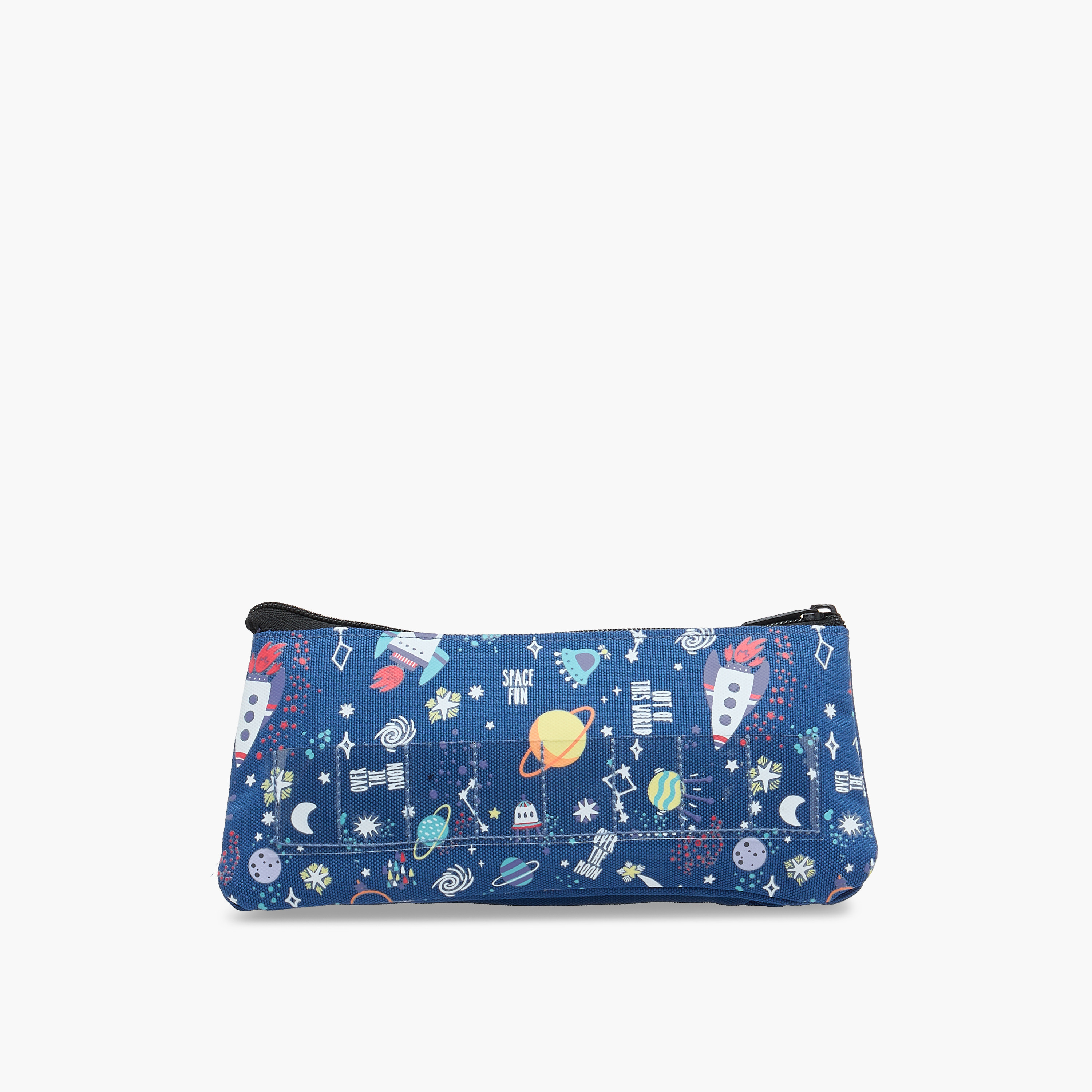 Space Print Pencil Pouch with Zip Closure-school-stationery-pencilcases-image-5