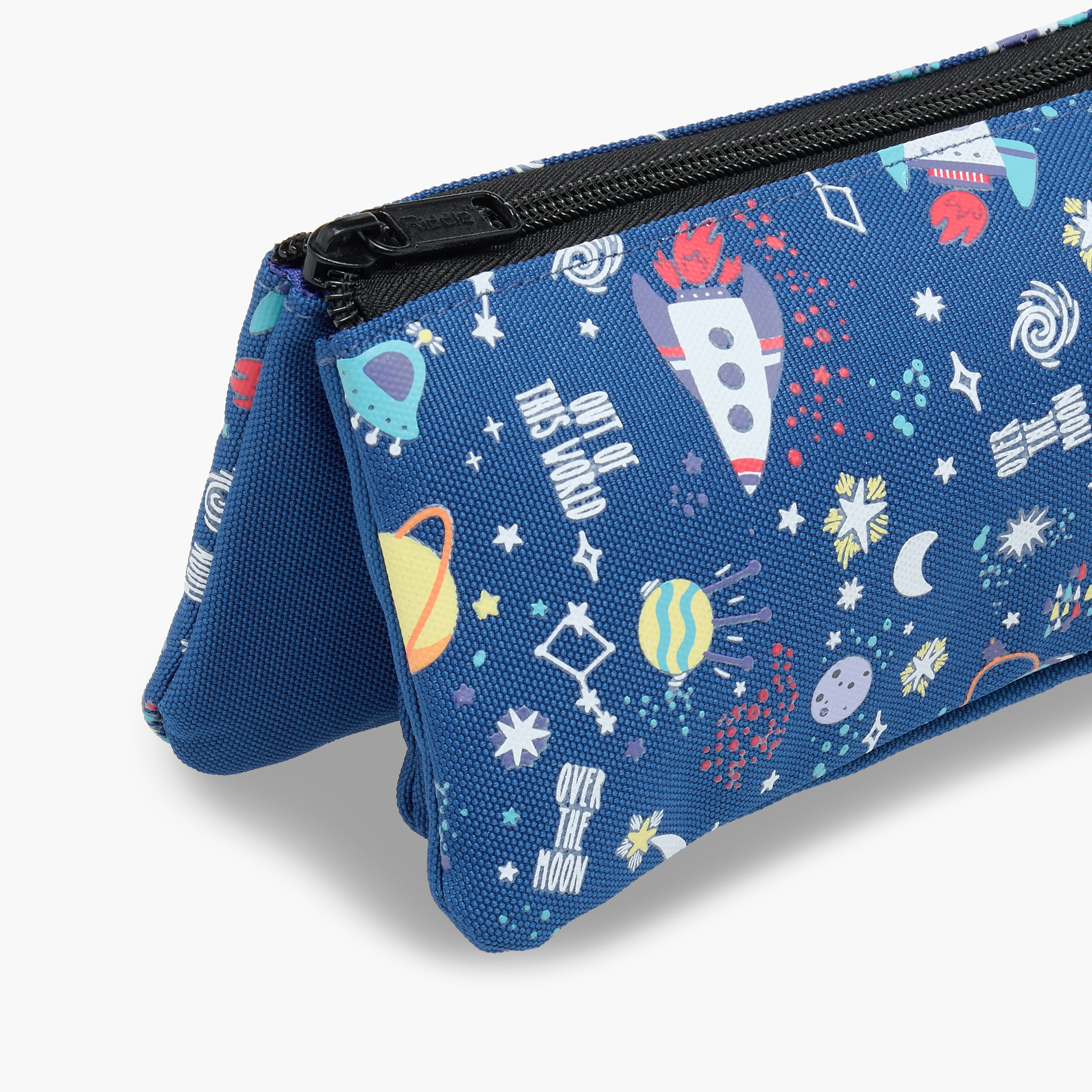 Space Print Pencil Pouch with Zip Closure-school-stationery-pencilcases-image-6