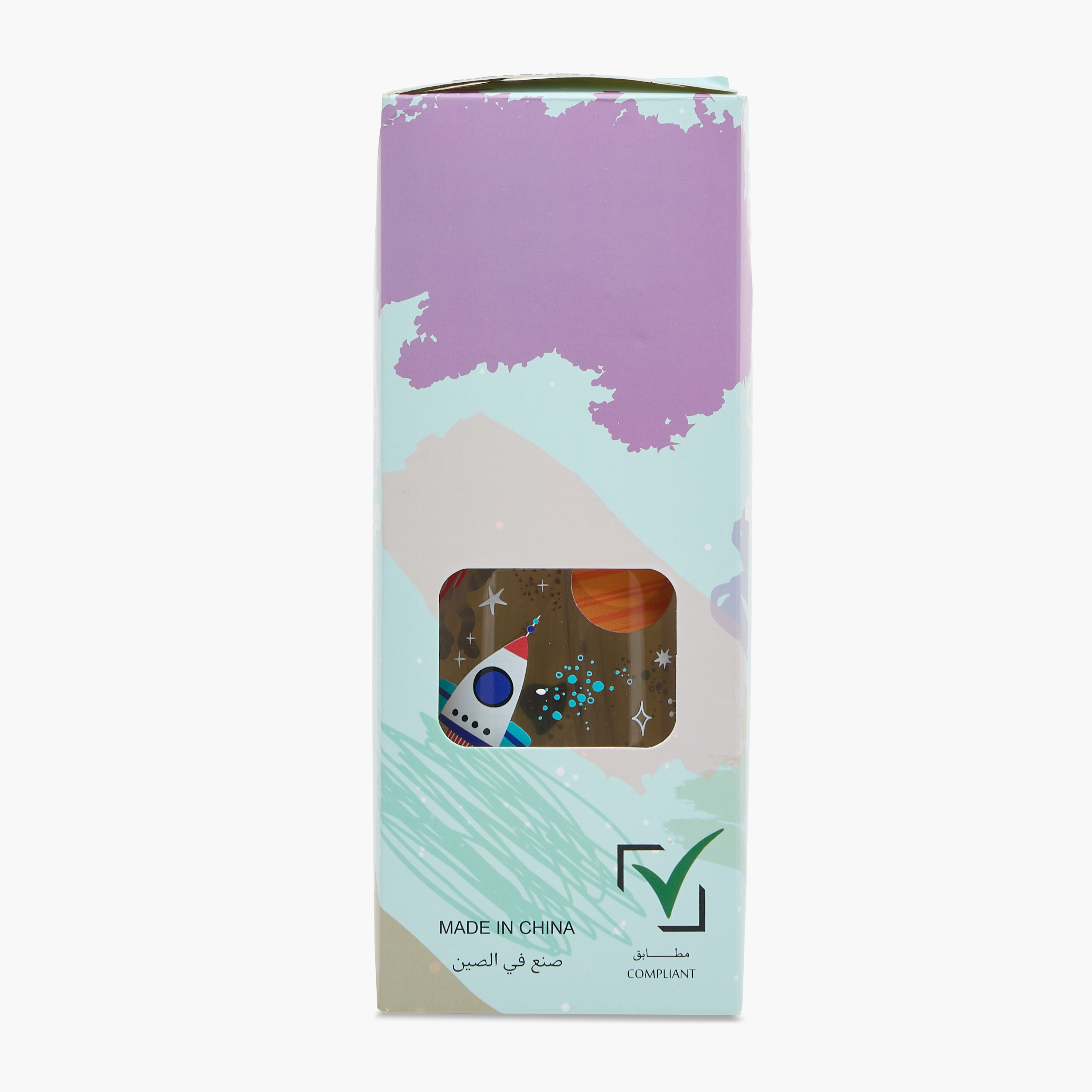 Space Print Water Bottle with Strap - 650 ml-school-waterbottles-image-9