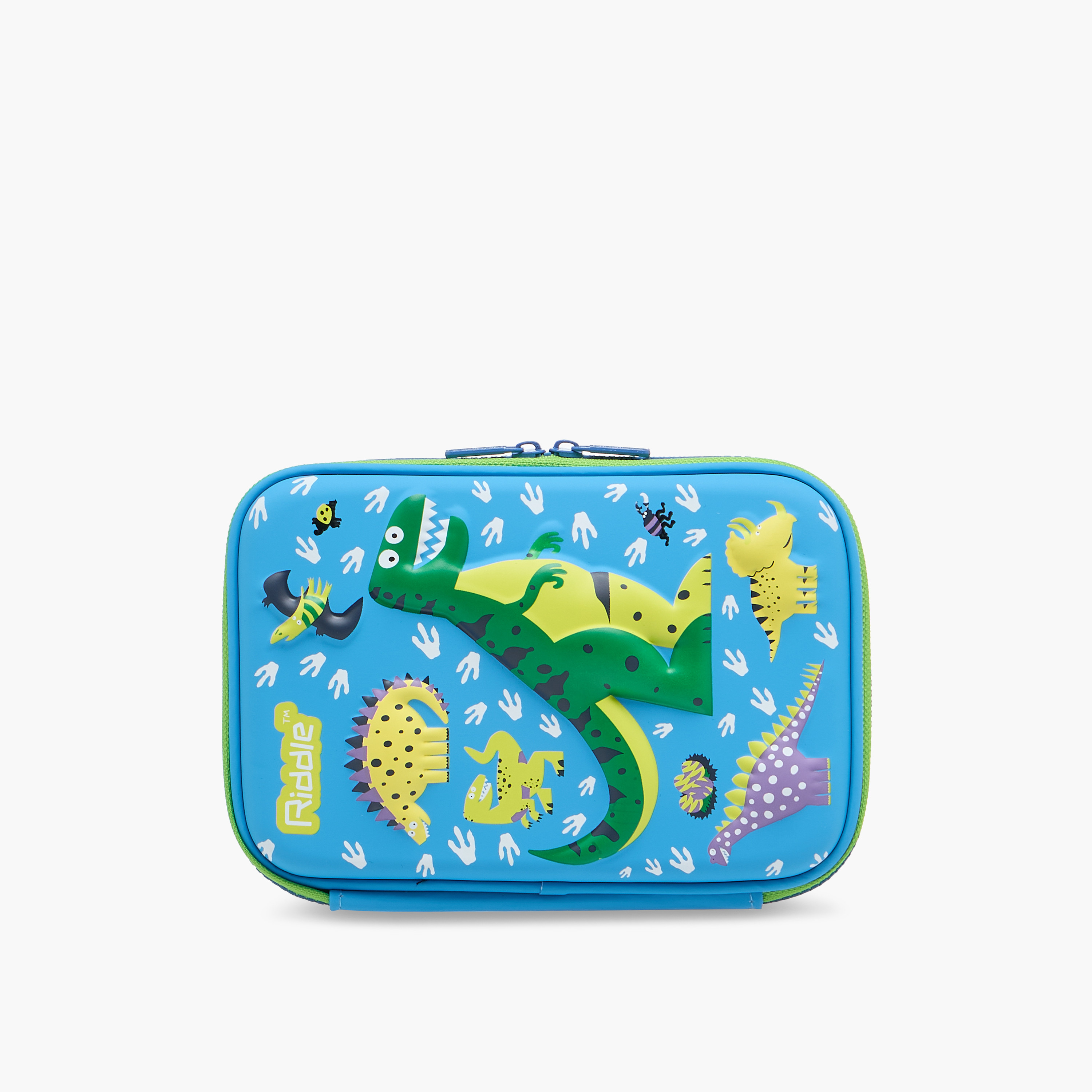 Dinosaur Print Pencil Case with Zip Closure-school-stationery-pencilcases-image-3