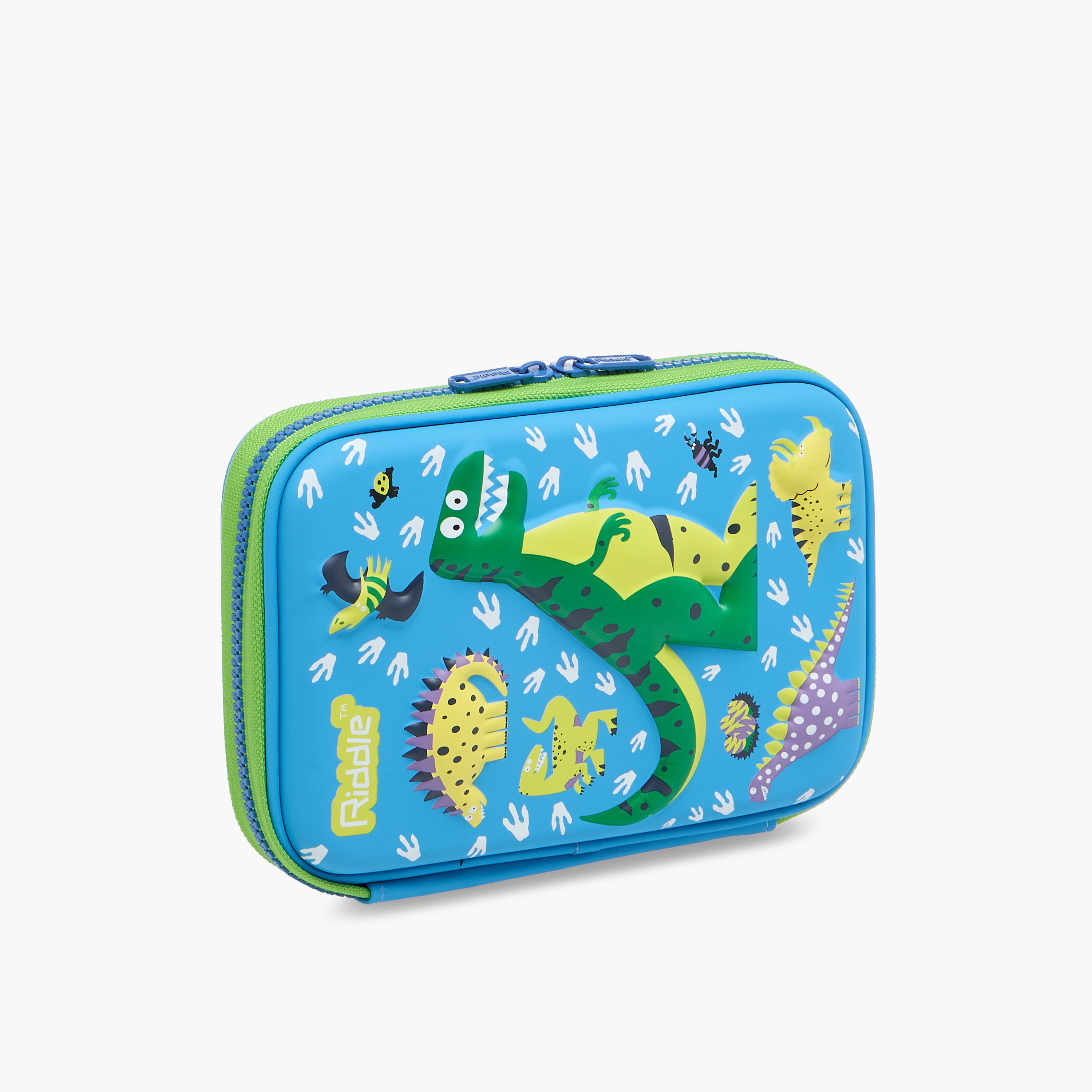 Dinosaur Print Pencil Case with Zip Closure-school-stationery-pencilcases-image-5