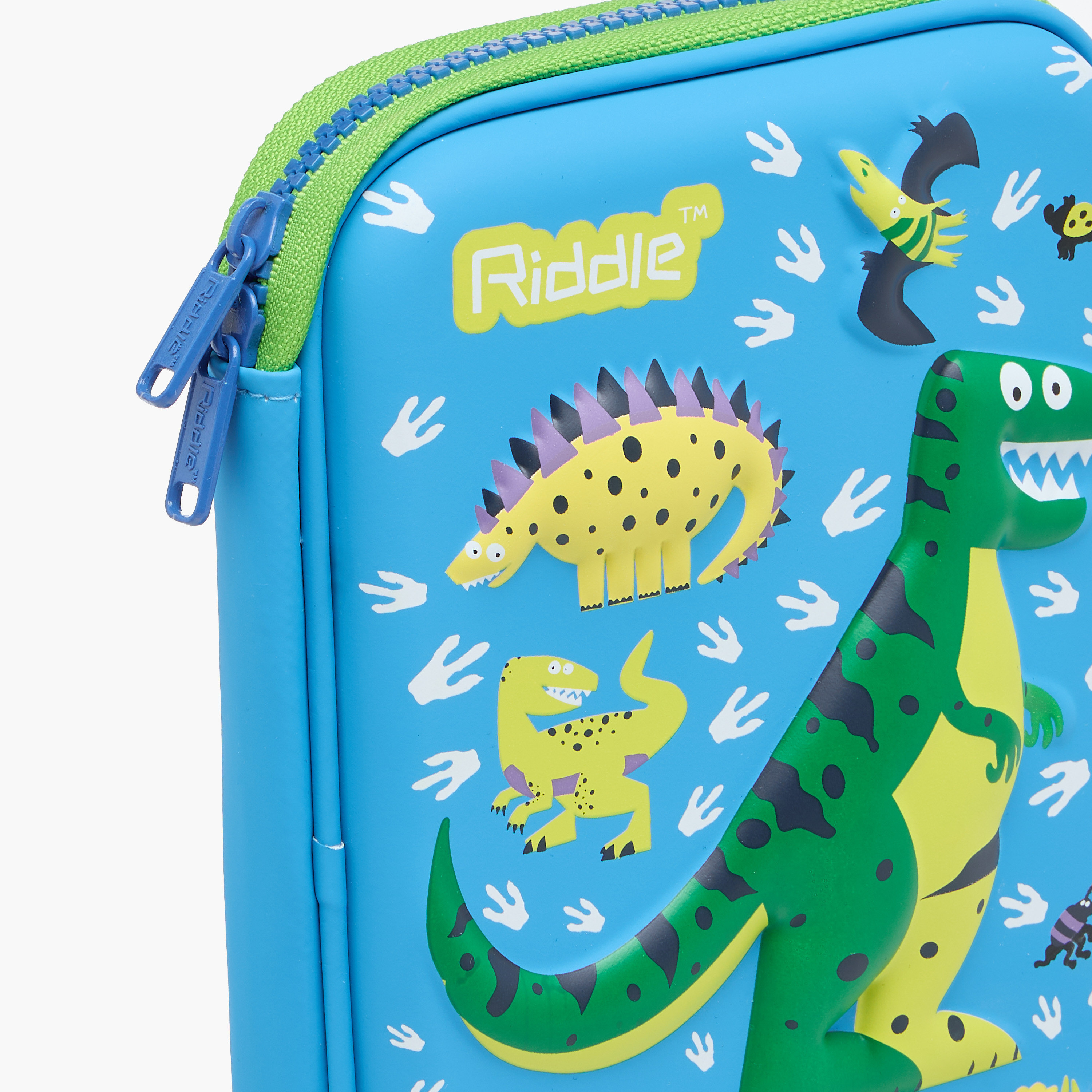 Dinosaur Print Pencil Case with Zip Closure-school-stationery-pencilcases-image-8