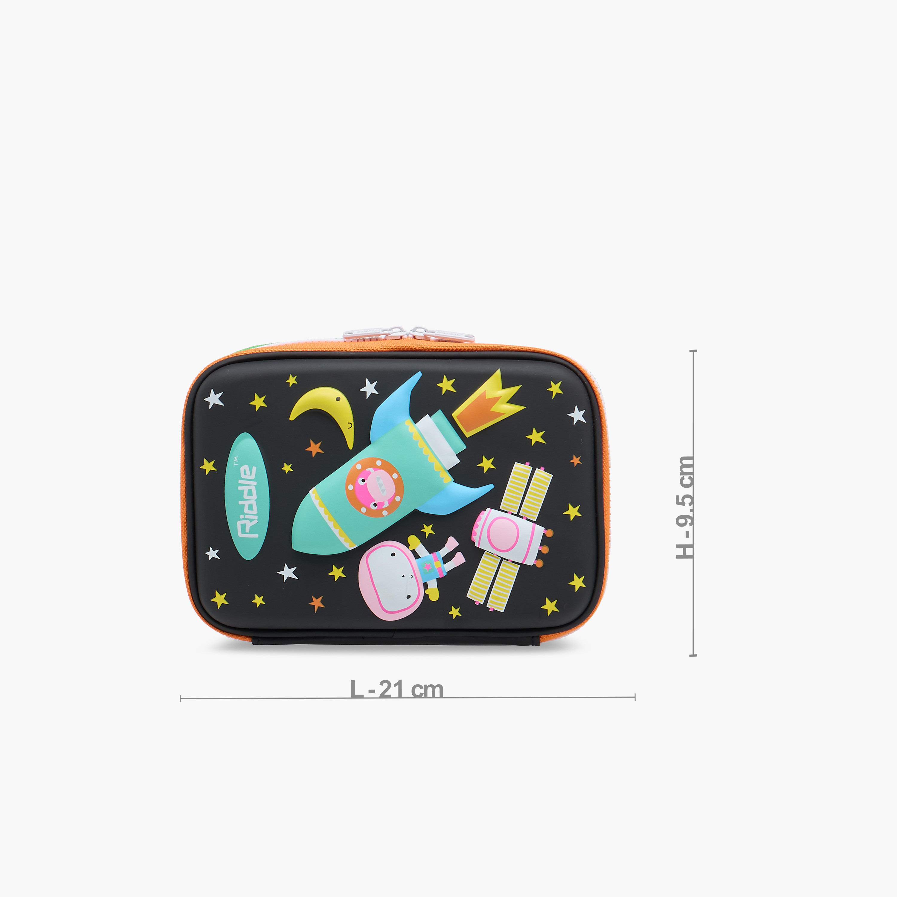 Space Print Pencil Pouch with Zip Closure-school-stationery-pencilcases-image-2