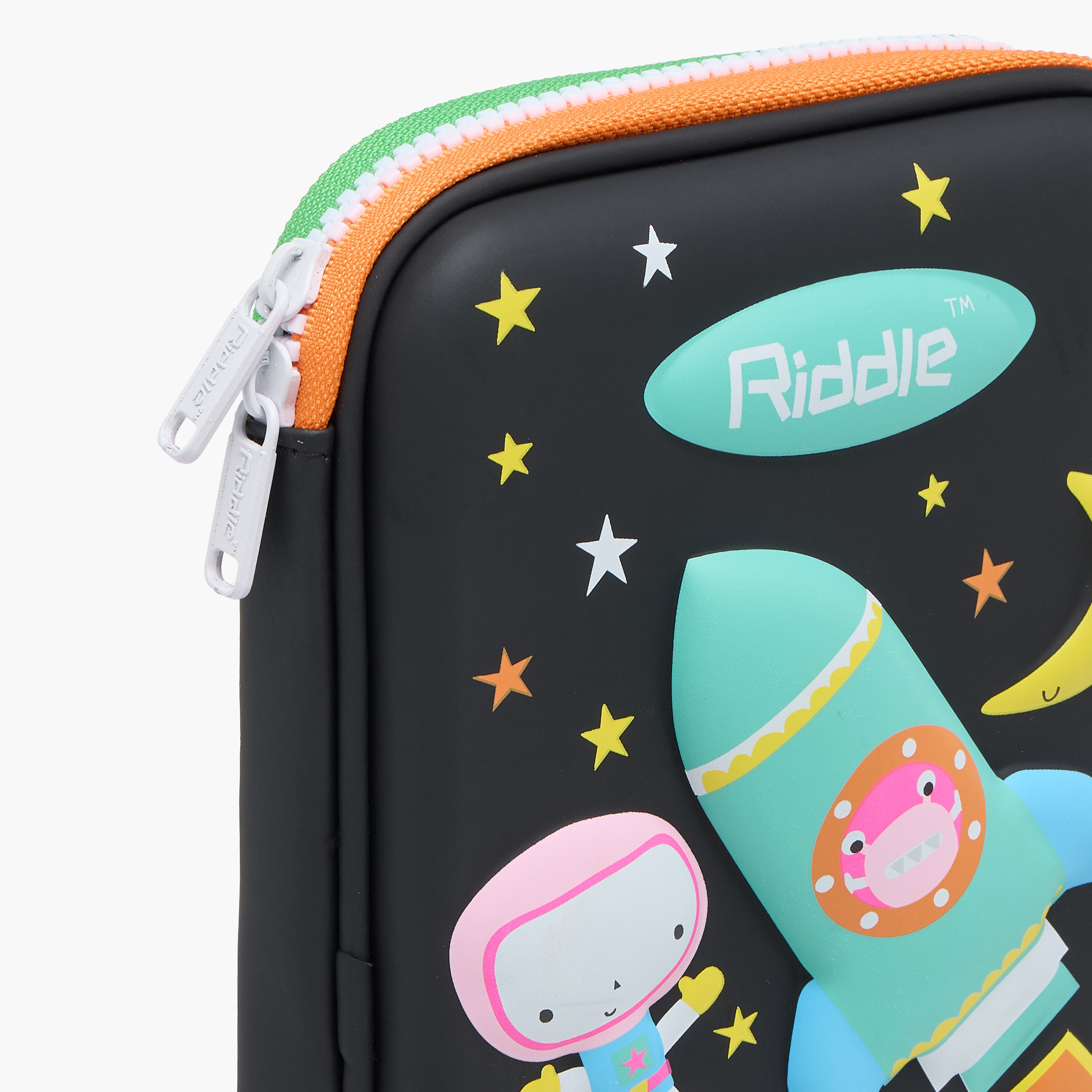 Space Print Pencil Pouch with Zip Closure-school-stationery-pencilcases-image-5
