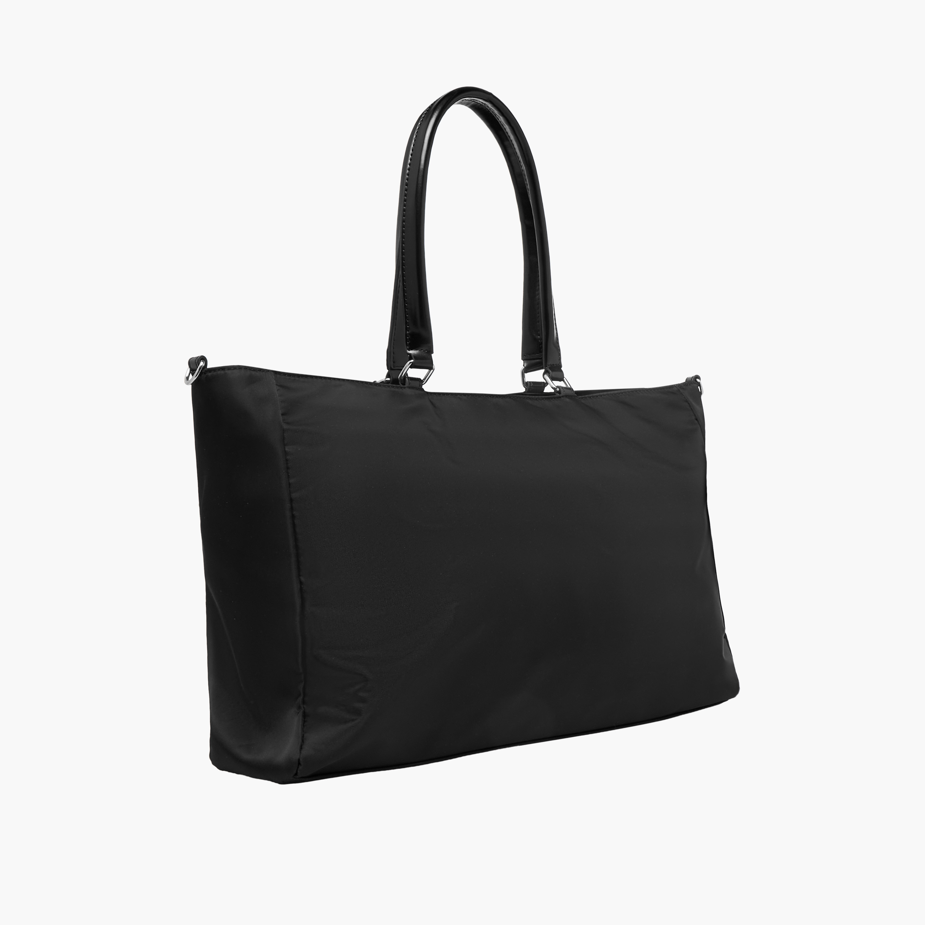 شنطة توتي سادة بحزام قابل للفصل وسحاب إغلاق من ميسي-women-bagsandwallets-handbags-image-4
