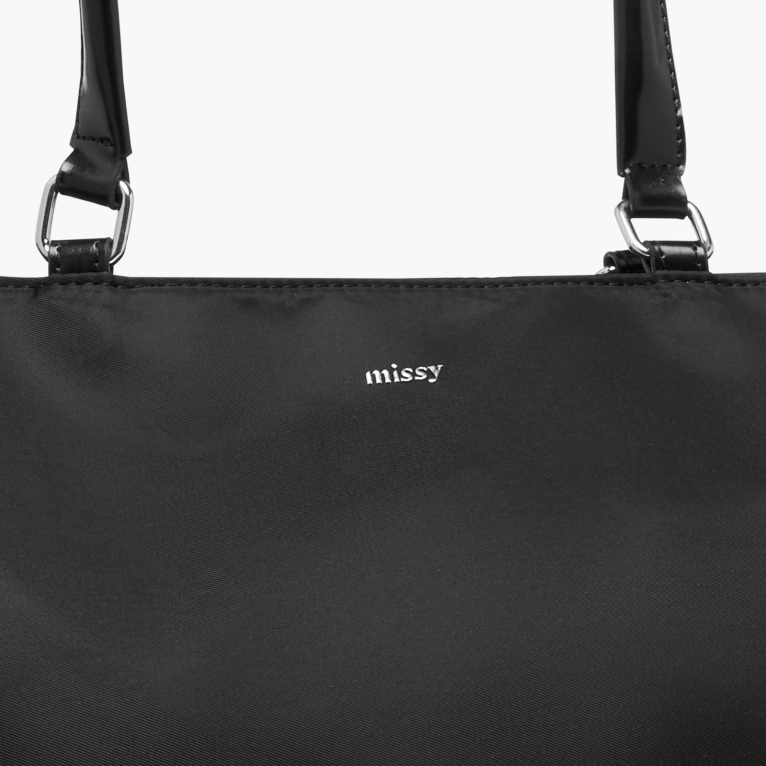 شنطة توتي سادة بحزام قابل للفصل وسحاب إغلاق من ميسي-women-bagsandwallets-handbags-image-5