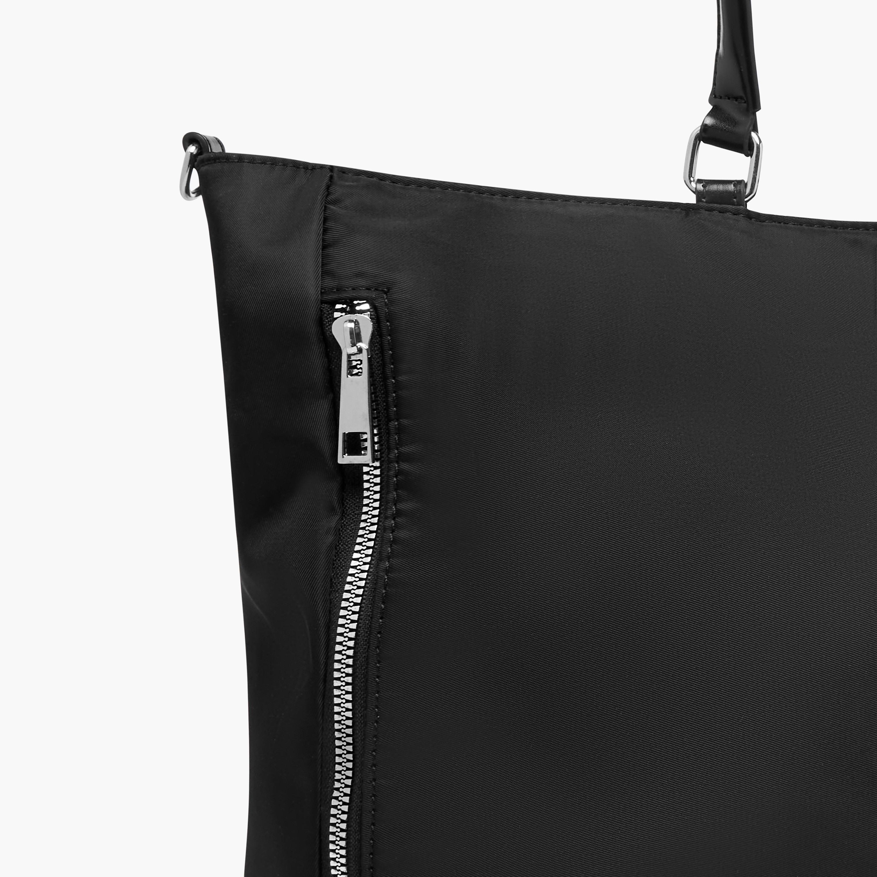 شنطة توتي سادة بحزام قابل للفصل وسحاب إغلاق من ميسي-women-bagsandwallets-handbags-image-6