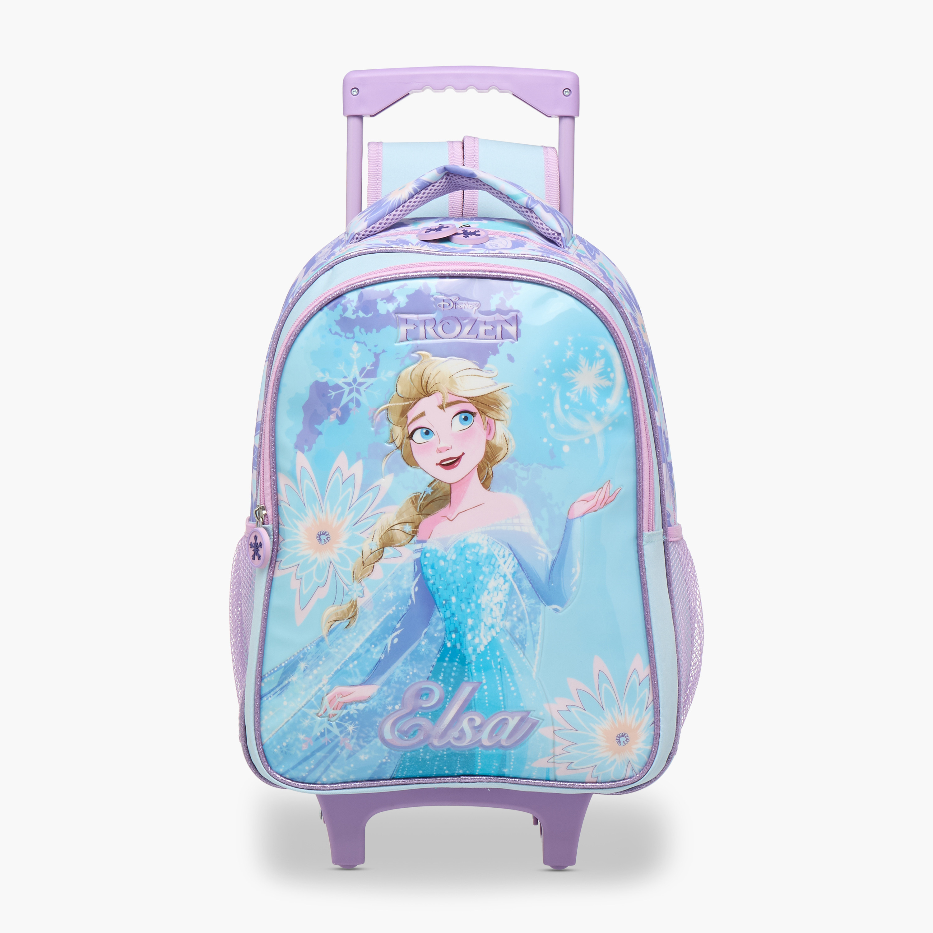 Disney Frozen 3-Piece School Trolley Bag Set for Girls 5-8 Years with Lunch Bag and Pencil Pouch -school-bagsandbackpacks-trolleybags-image-4