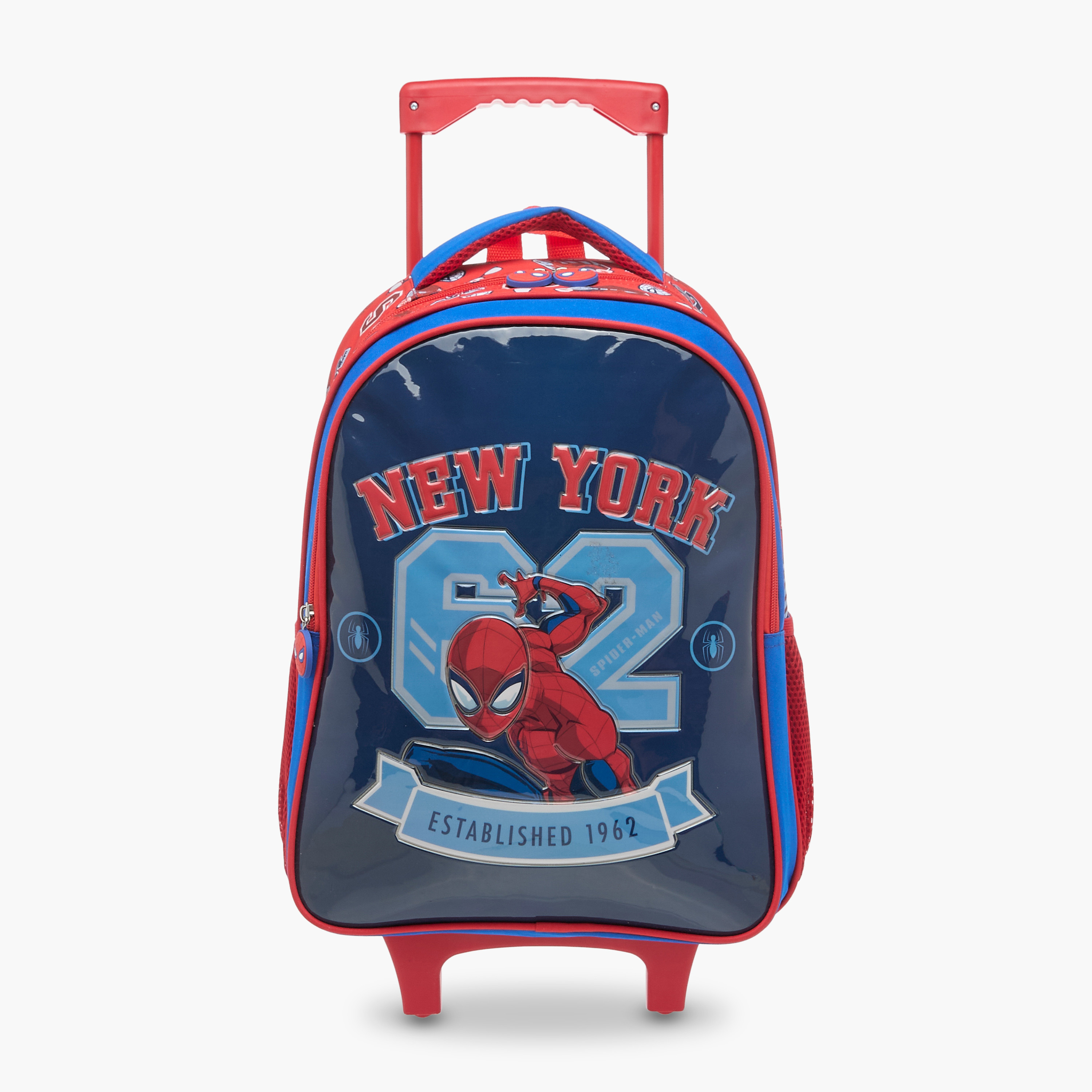 Marvel Spider-Man 3-Piece School Trolley Bag Set for Boys 5-8 Years with Lunch Bag and Pencil Pouch -school-bagsandbackpacks-trolleybags-image-4