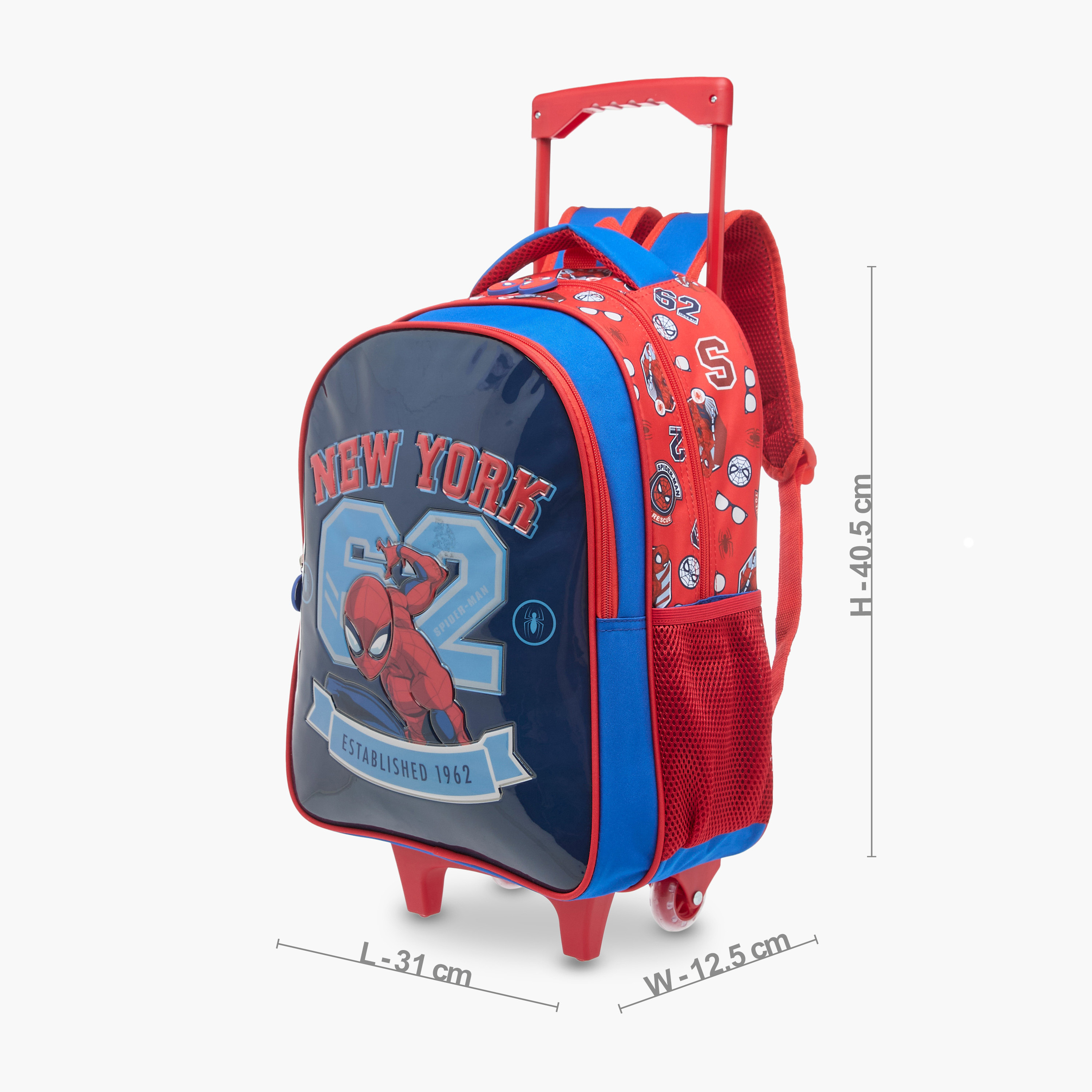Marvel Spider-Man 3-Piece School Trolley Bag Set for Boys 5-8 Years with Lunch Bag and Pencil Pouch -school-bagsandbackpacks-trolleybags-image-5