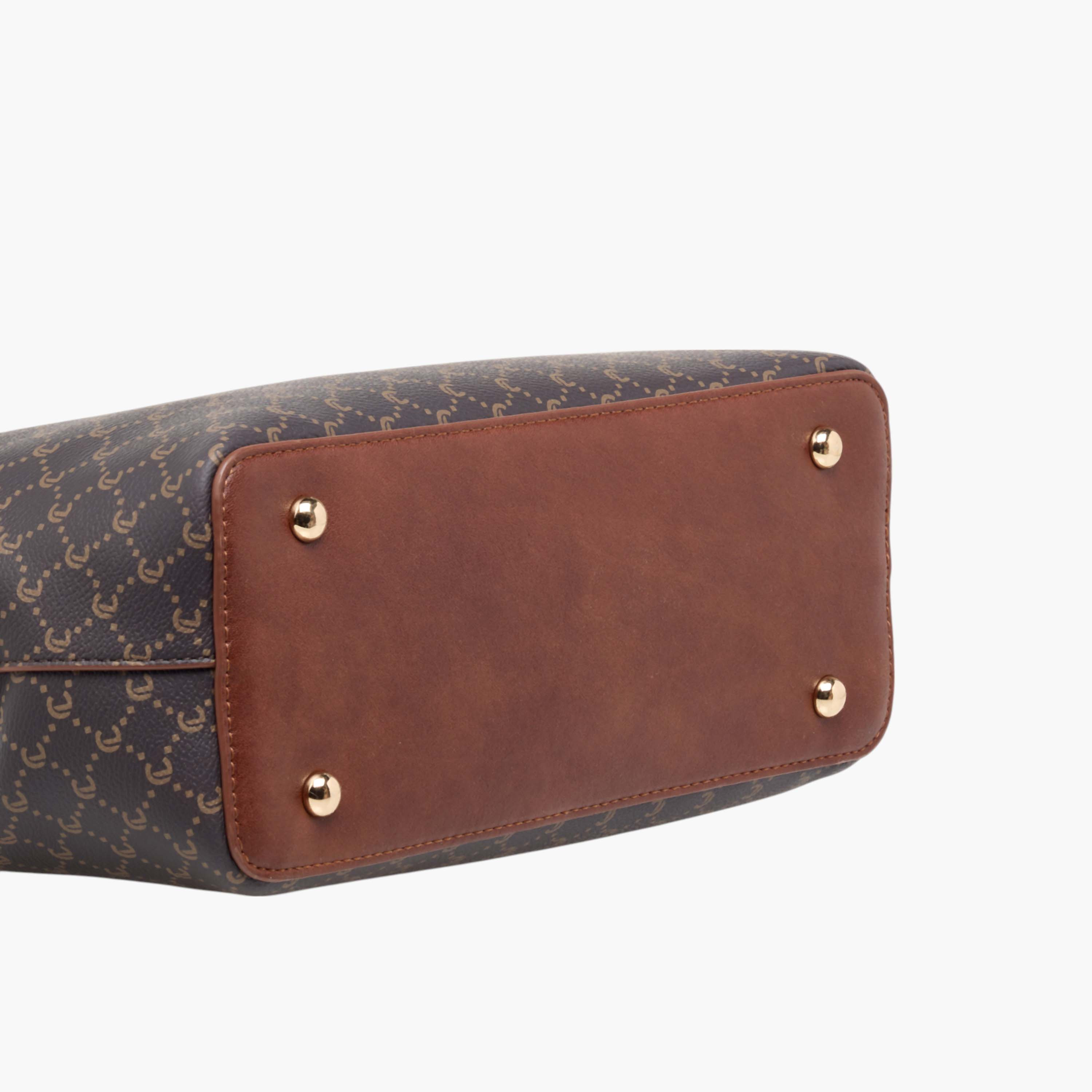 شنطة توت بطبعات مونوجرام وحزام قابل للفصل وسحاب إغلاق من لوكونفورت-women-bagsandwallets-handbags-image-7