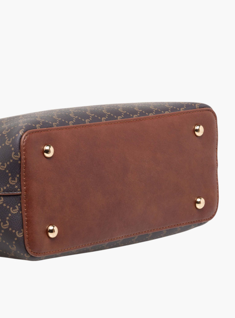 شنطة توت بطبعات مونوجرام وحزام قابل للفصل وسحاب إغلاق من لوكونفورت-women-bagsandwallets-handbags-image-7
