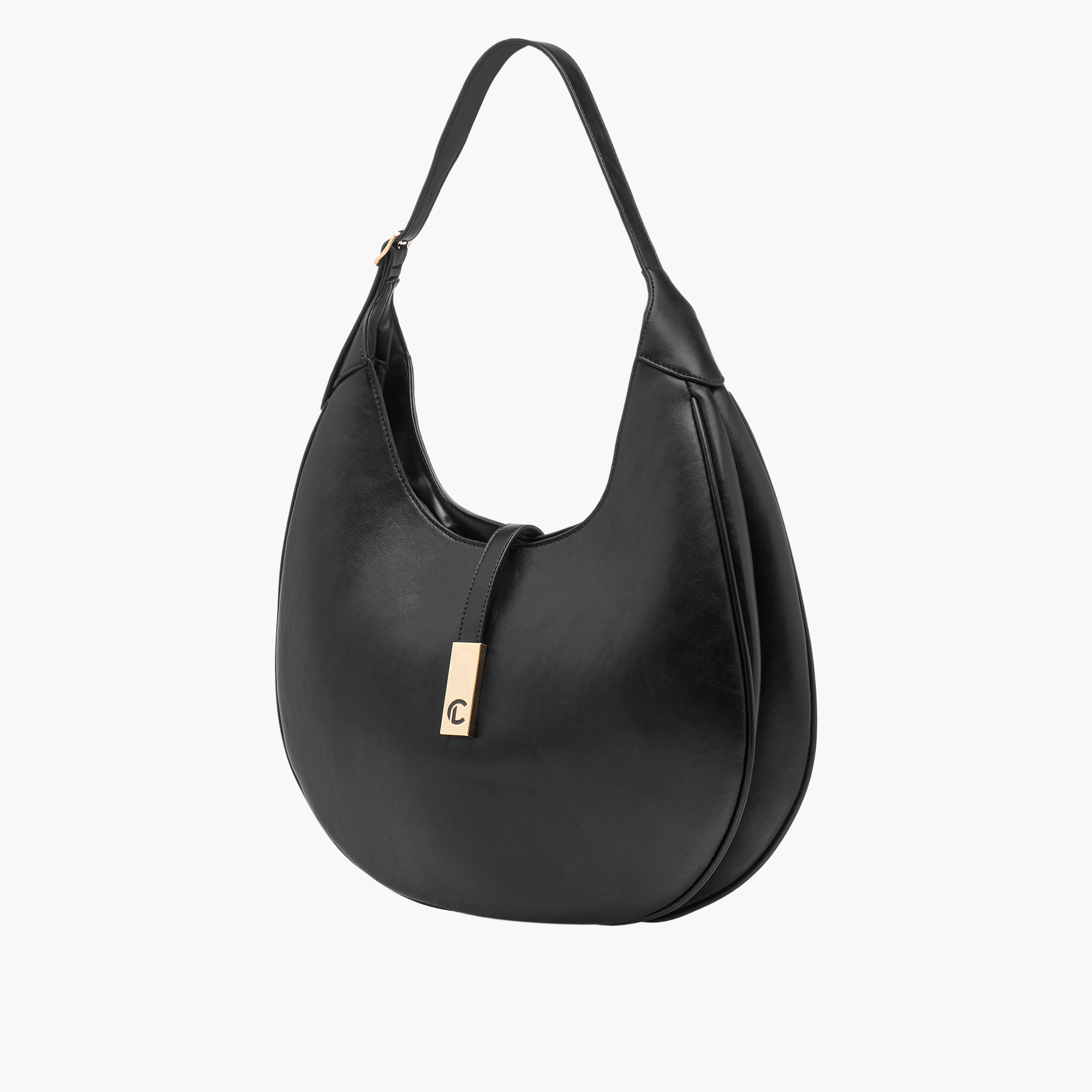 شنطة كتف سادة بسحاب إغلاق من لو كونفرت-women-bagsandwallets-handbags-image-3