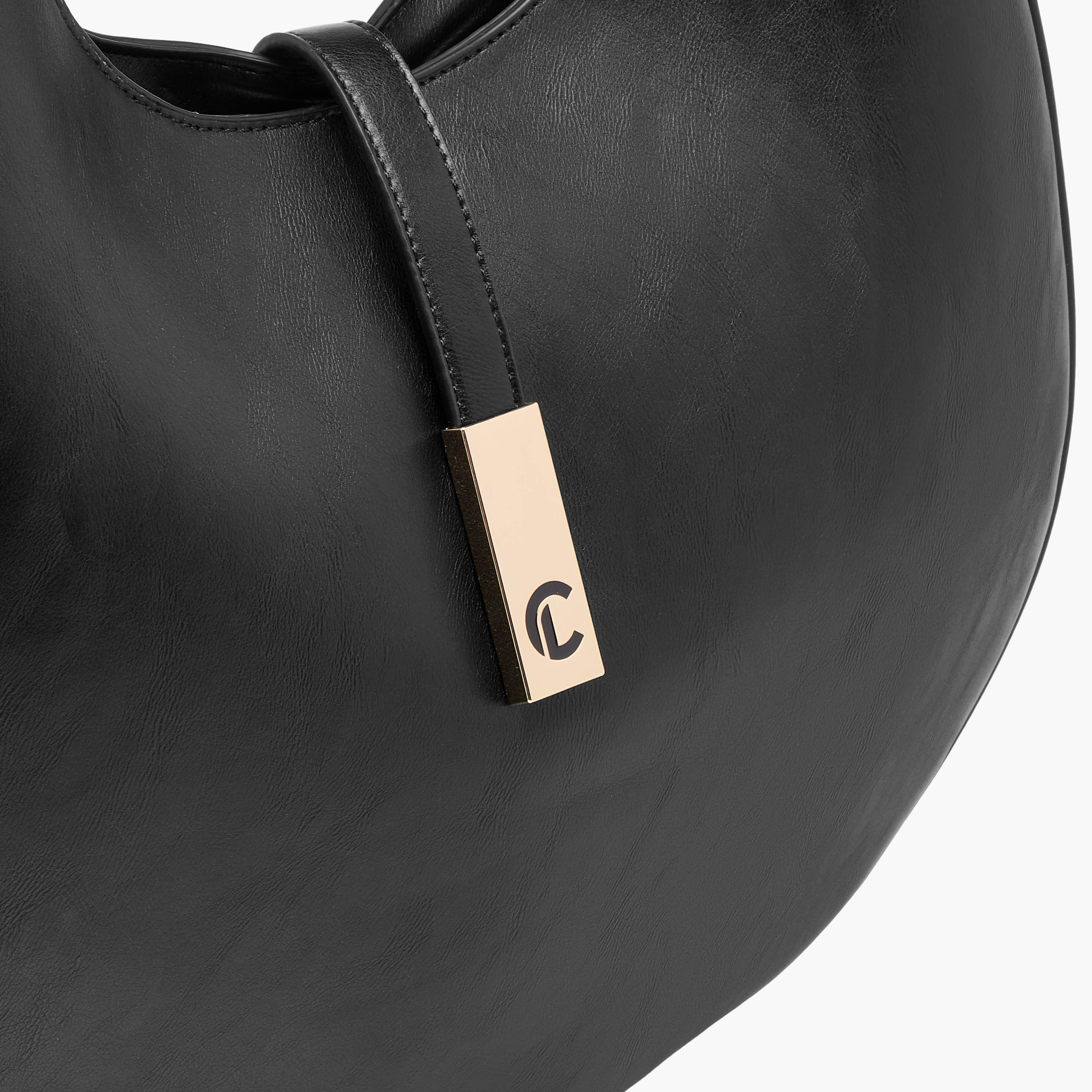 شنطة كتف سادة بسحاب إغلاق من لو كونفرت-women-bagsandwallets-handbags-image-5