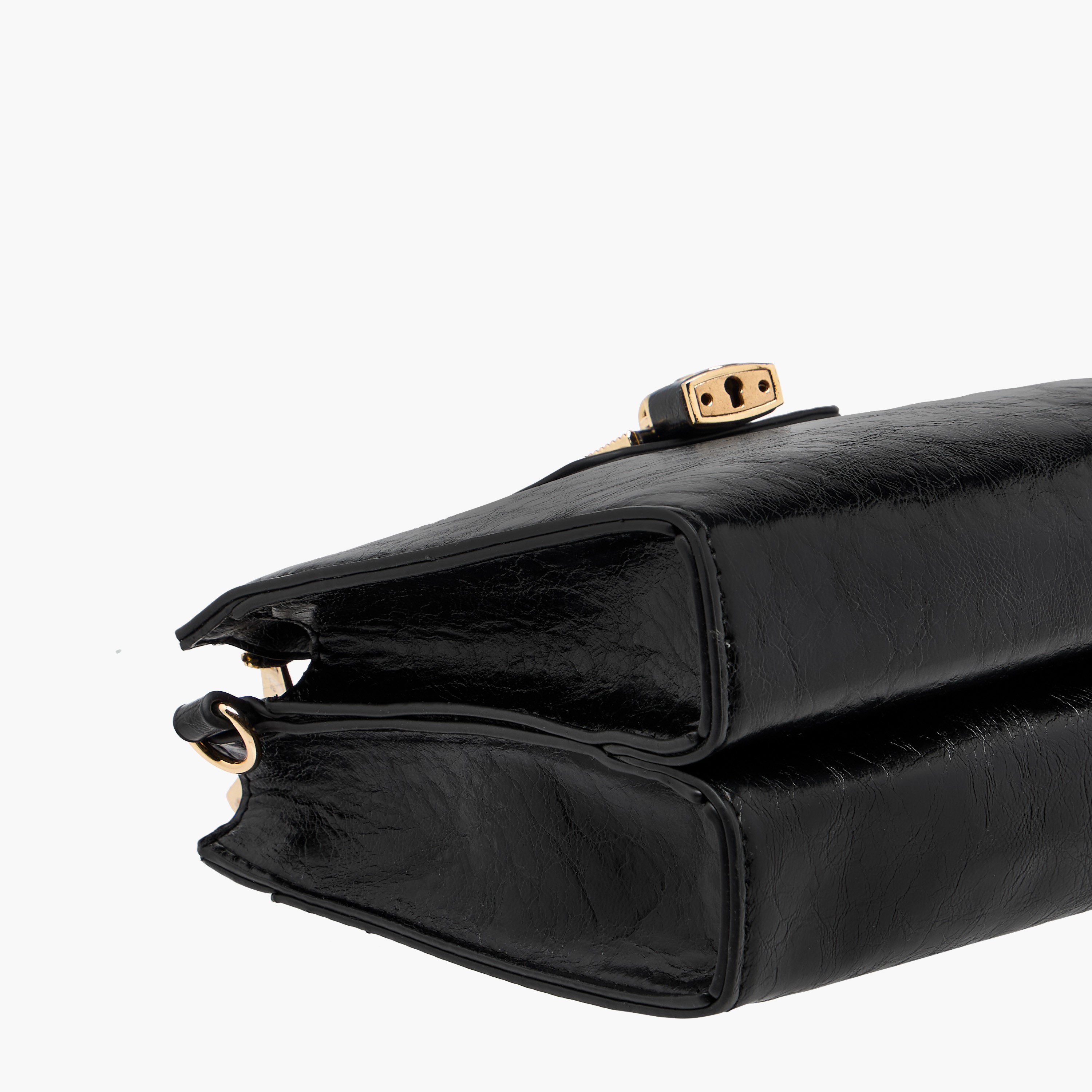 Le Confort Textured Crossbody Bag with Detachable Strap and Zip Closure-women-bagsandwallets-handbags-image-6