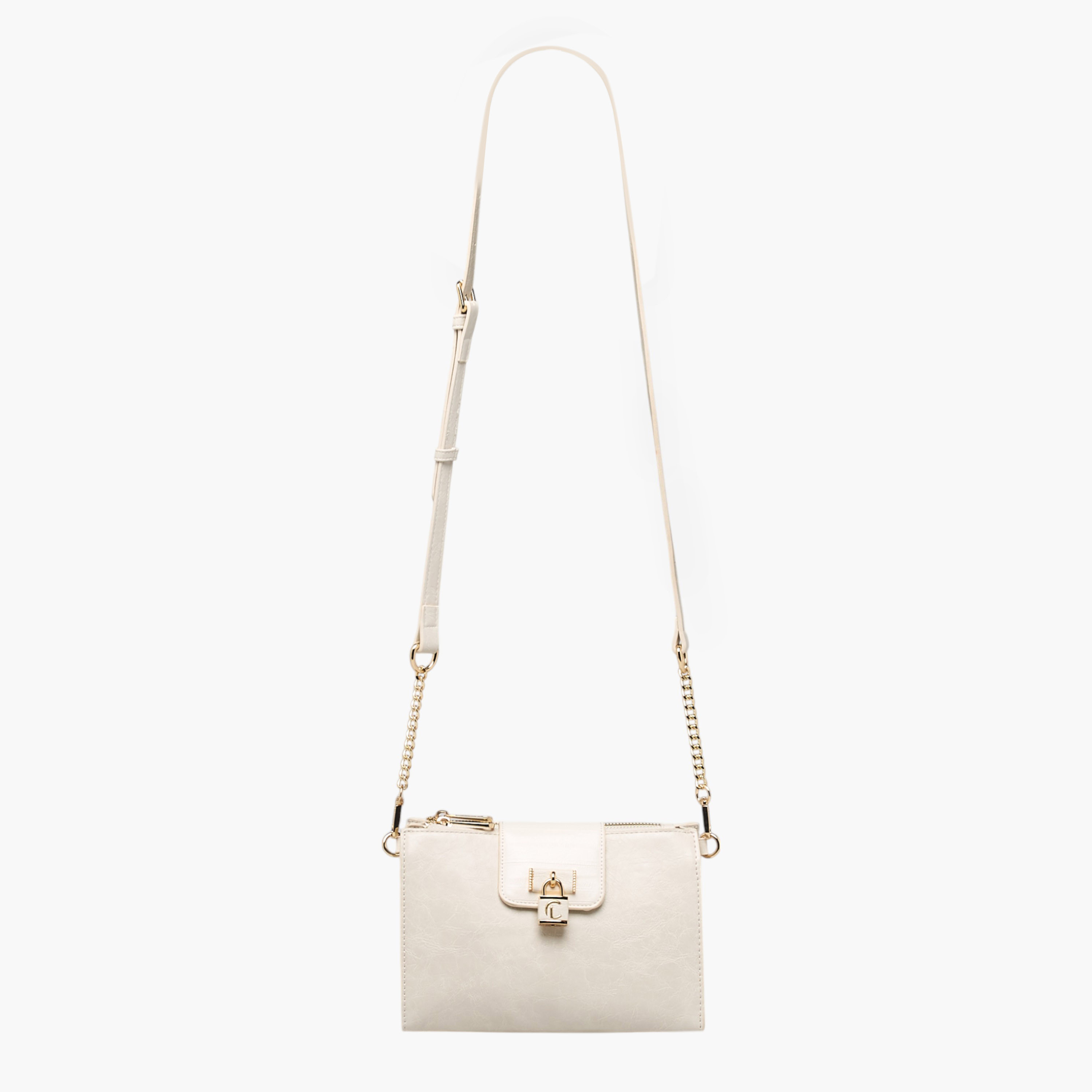 شنطة كروس بودي بارزة الملمس بحزام قابل للفصل وسحاب إغلاق من لو كونفورت-women-bagsandwallets-handbags-image-4