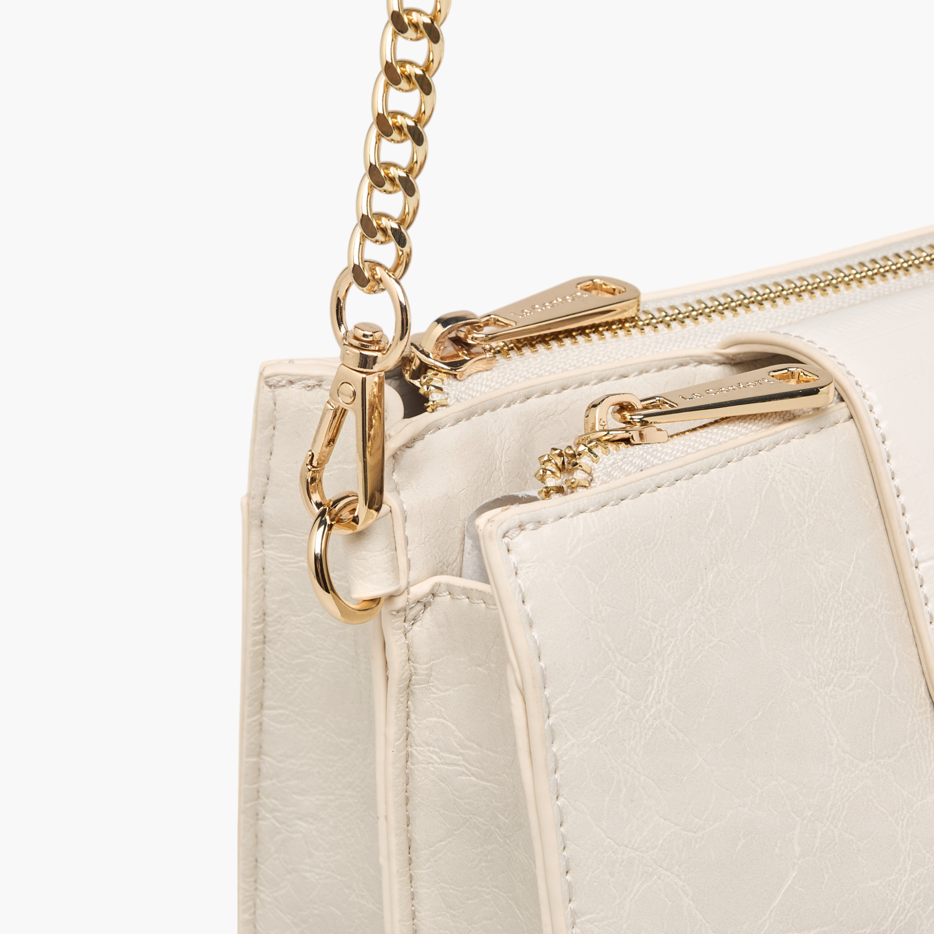 شنطة كروس بودي بارزة الملمس بحزام قابل للفصل وسحاب إغلاق من لو كونفورت-women-bagsandwallets-handbags-image-7