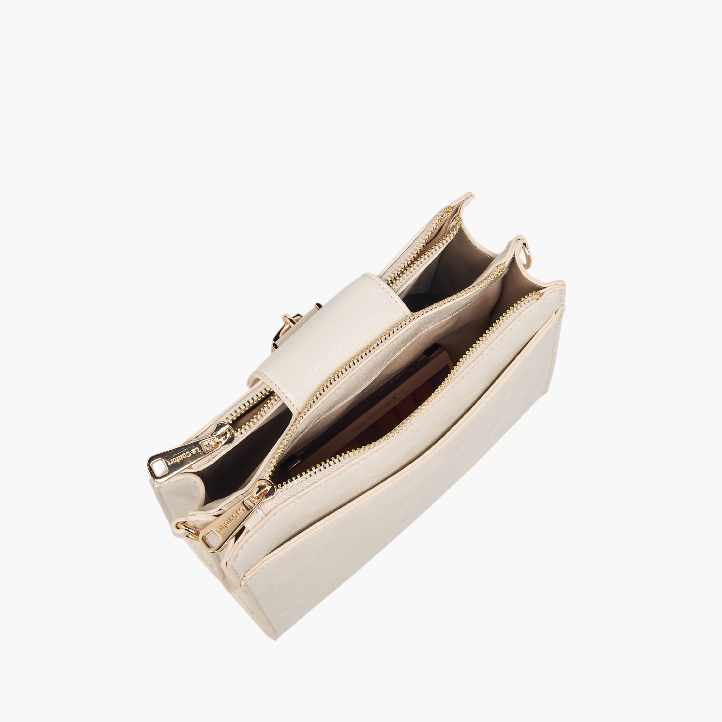 شنطة كروس بودي بارزة الملمس بحزام قابل للفصل وسحاب إغلاق من لو كونفورت-women-bagsandwallets-handbags-image-9