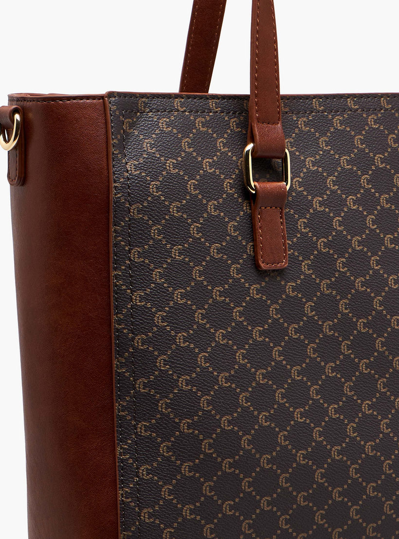 Le Confort Monogram Print Tote Bag with Clutch and Pouch-women-bagsandwallets-handbags-image-11