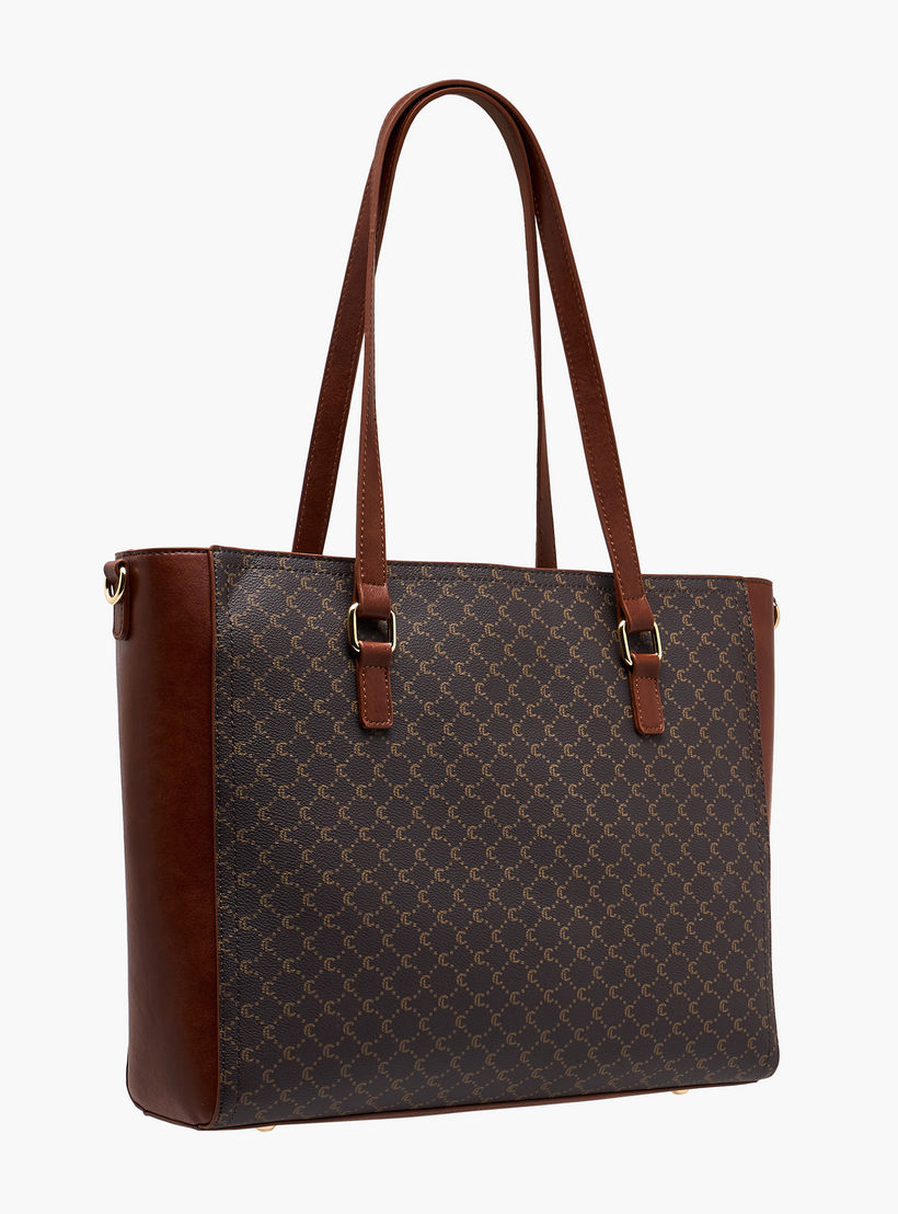 Le Confort Monogram Print Tote Bag with Clutch and Pouch-women-bagsandwallets-handbags-image-6