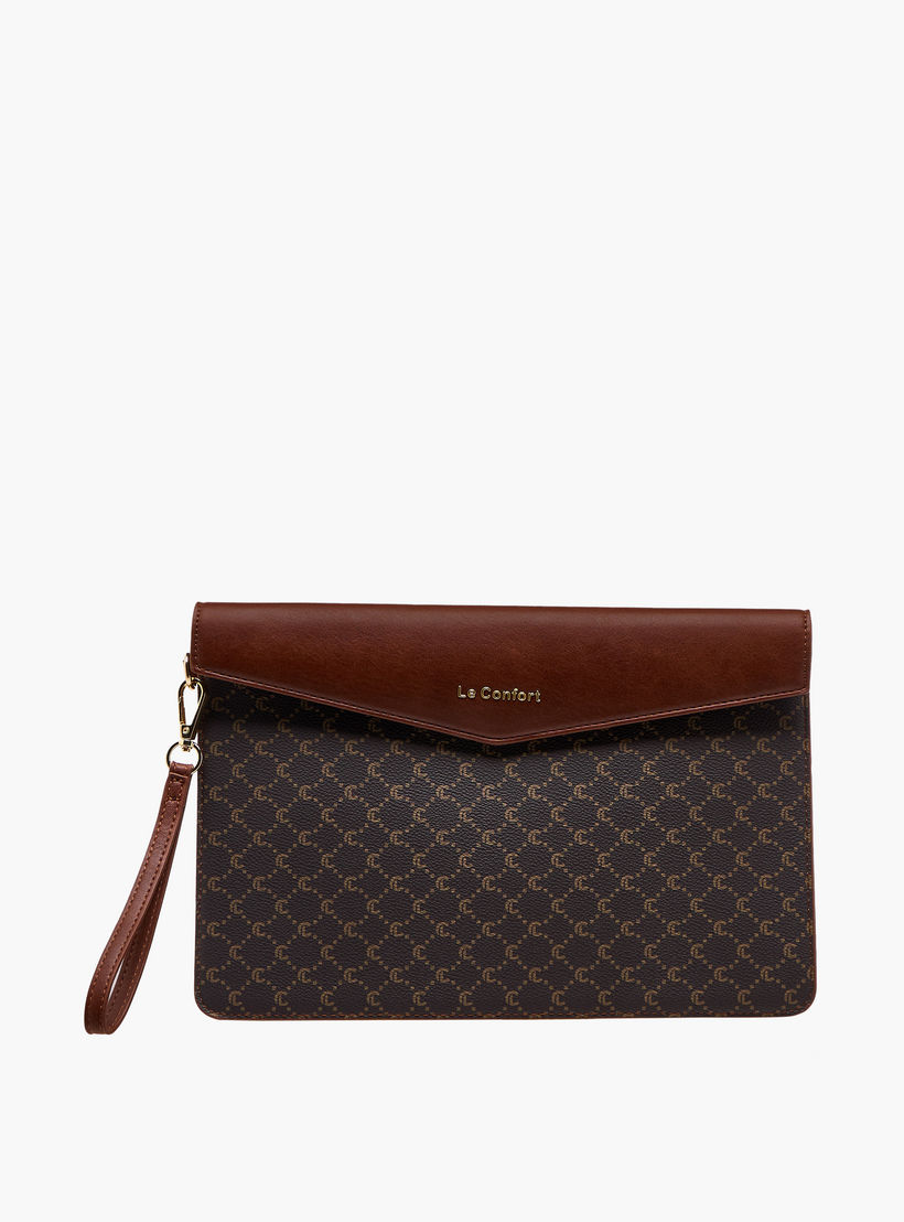 Le Confort Monogram Print Tote Bag with Clutch and Pouch-women-bagsandwallets-handbags-image-7