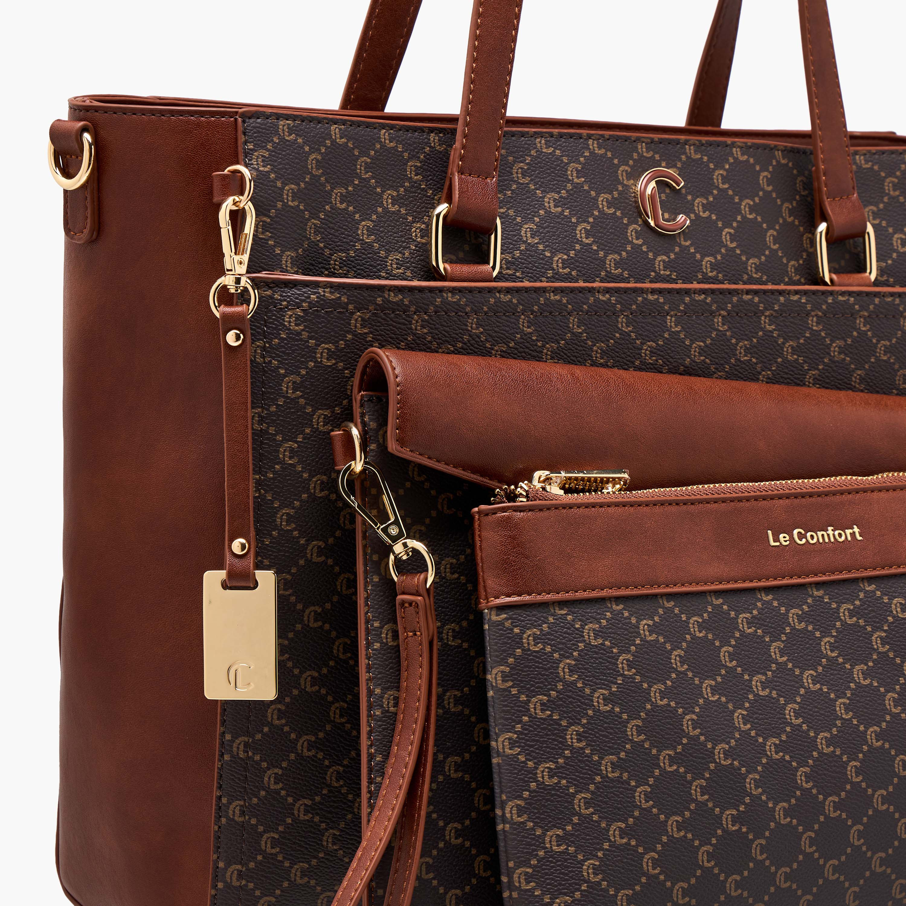 شنطة توتي بطبعات مونوجرام وشنطة كلاتش وشنطة صغيرة من لو كونفورت-women-bagsandwallets-handbags-image-9