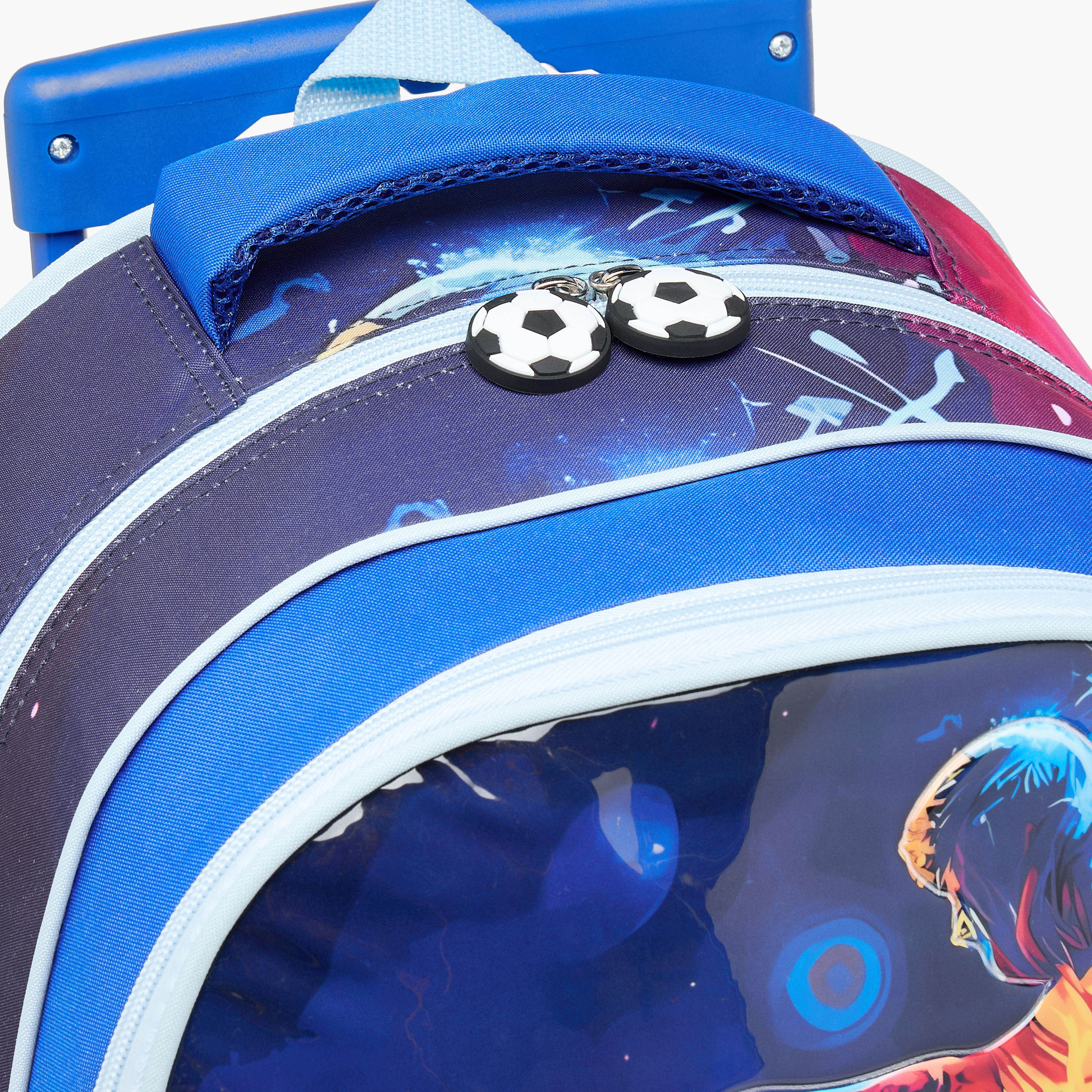 Juniors Football 3-Piece School Trolley Bag Set for Boys 5-8 Years with Lunch Bag and Pencil Pouch -school-bagsandbackpacks-trolleybags-image-10