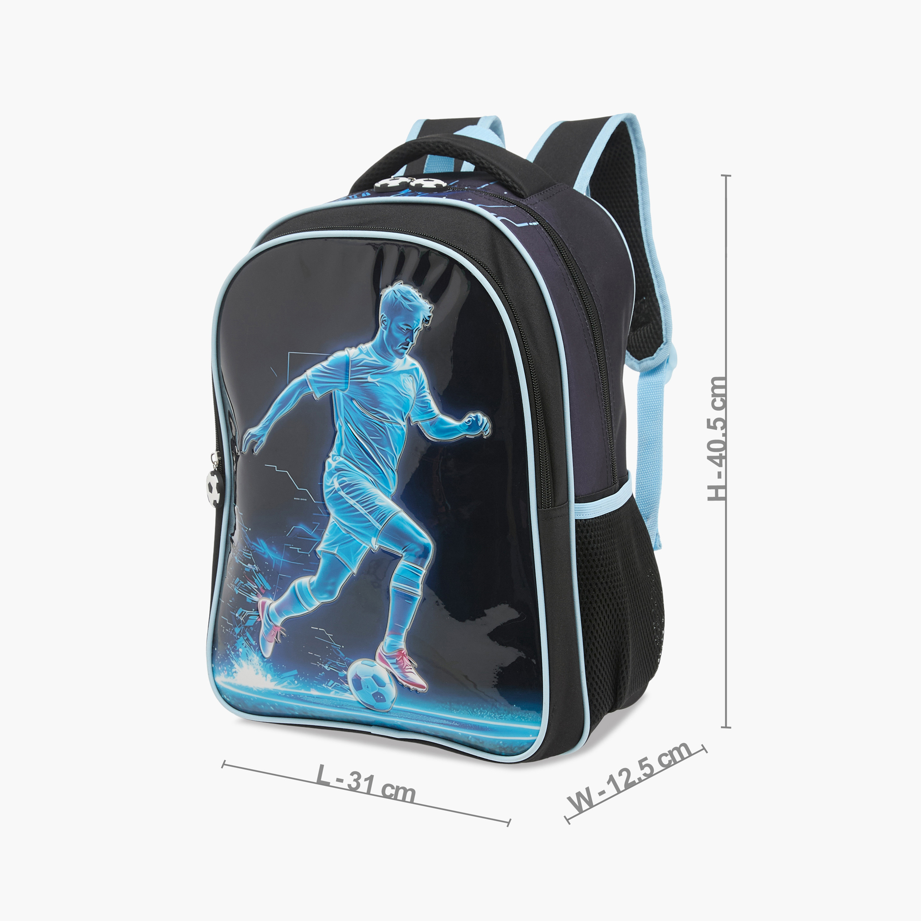 Juniors Football 3-Piece School Backpack Set for Boys 5-8 Years with Lunch Bag and Pencil Pouch -school-bagsandbackpacks-backpacks-image-5