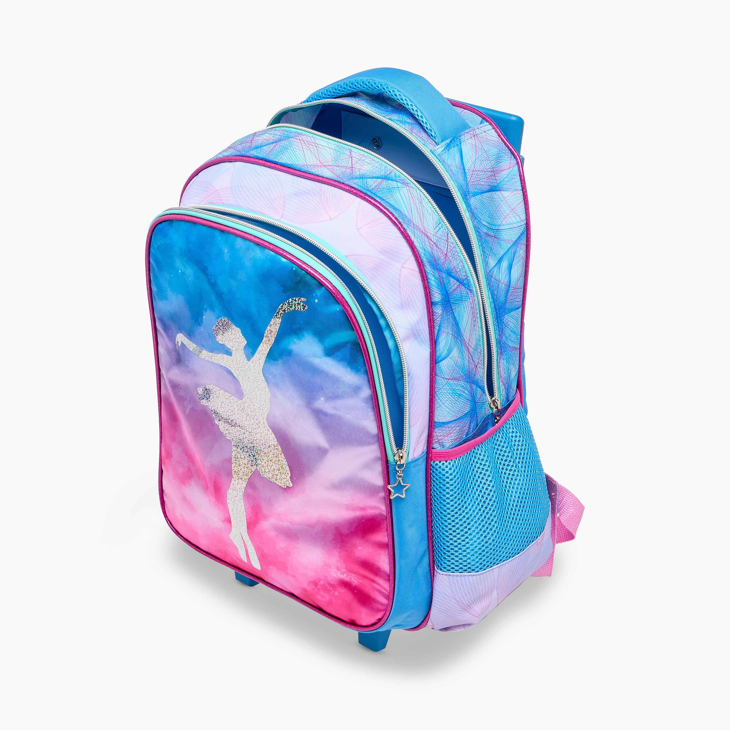 Juniors Printed 5-Piece School Trolley Bag Set for Girls 5-8 Years with Lunch Bag and Pencil Pouch -school-bagsandbackpacks-trolleybags-image-16